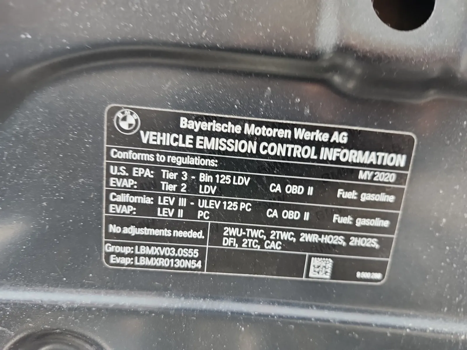 Emission Sticker Photo