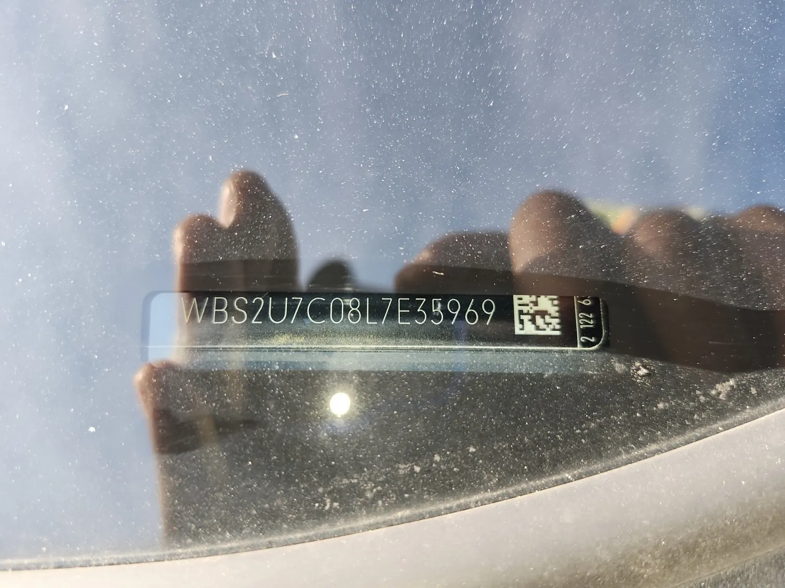 Dash VIN Plate Photo