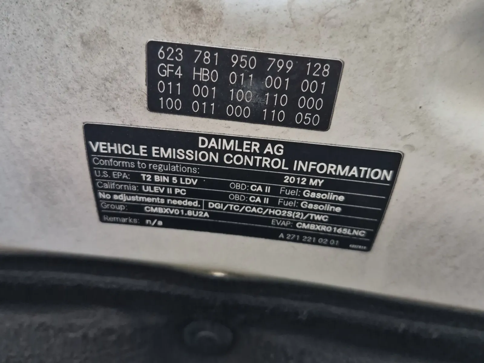Emission Sticker Photo