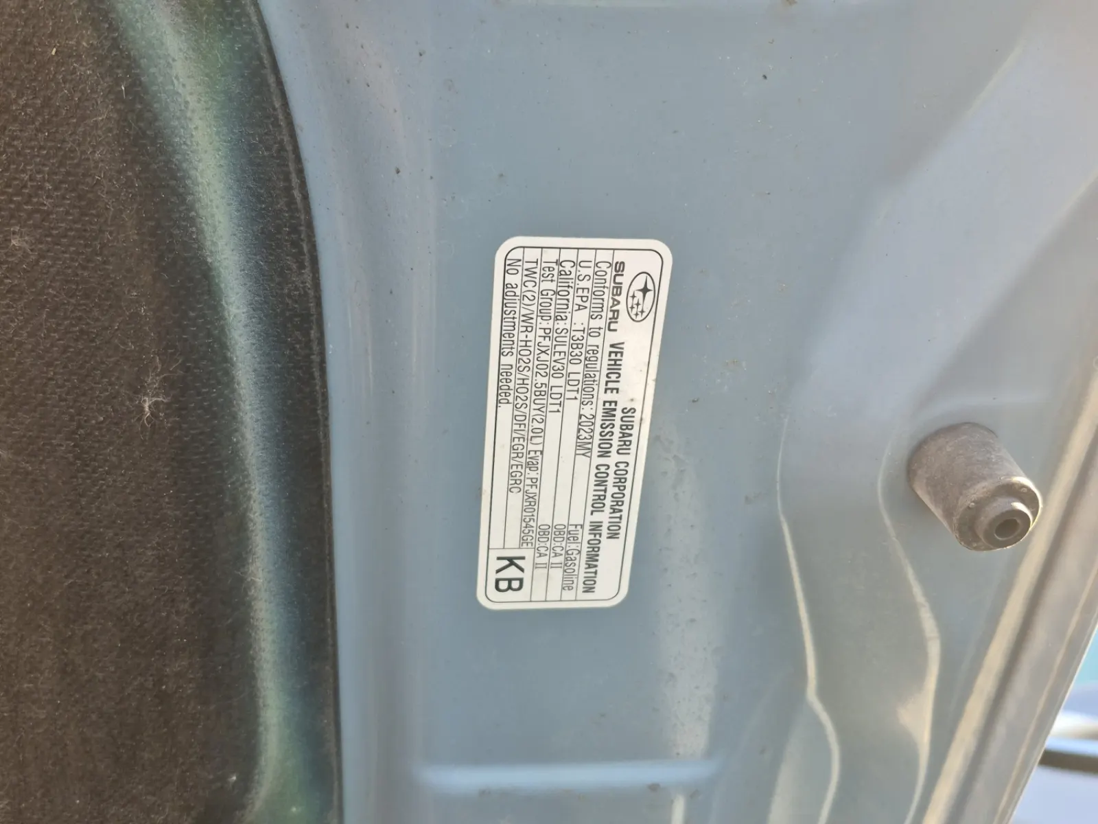 Emission Sticker Photo