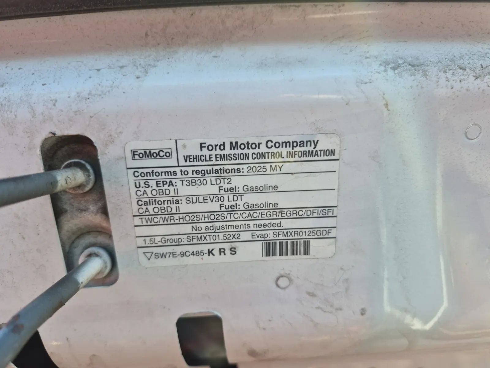 Emission Sticker Photo