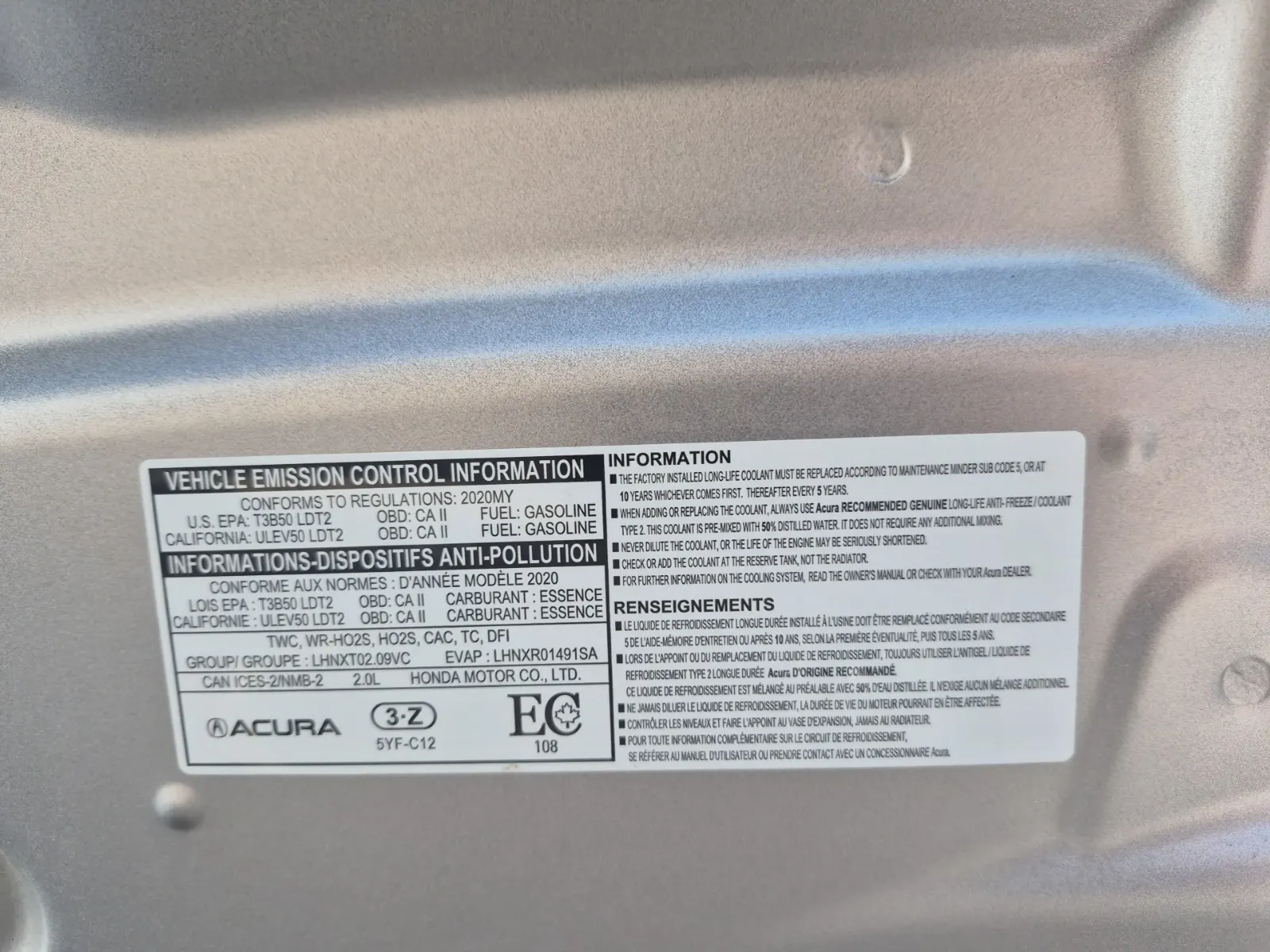 Emission Sticker Photo