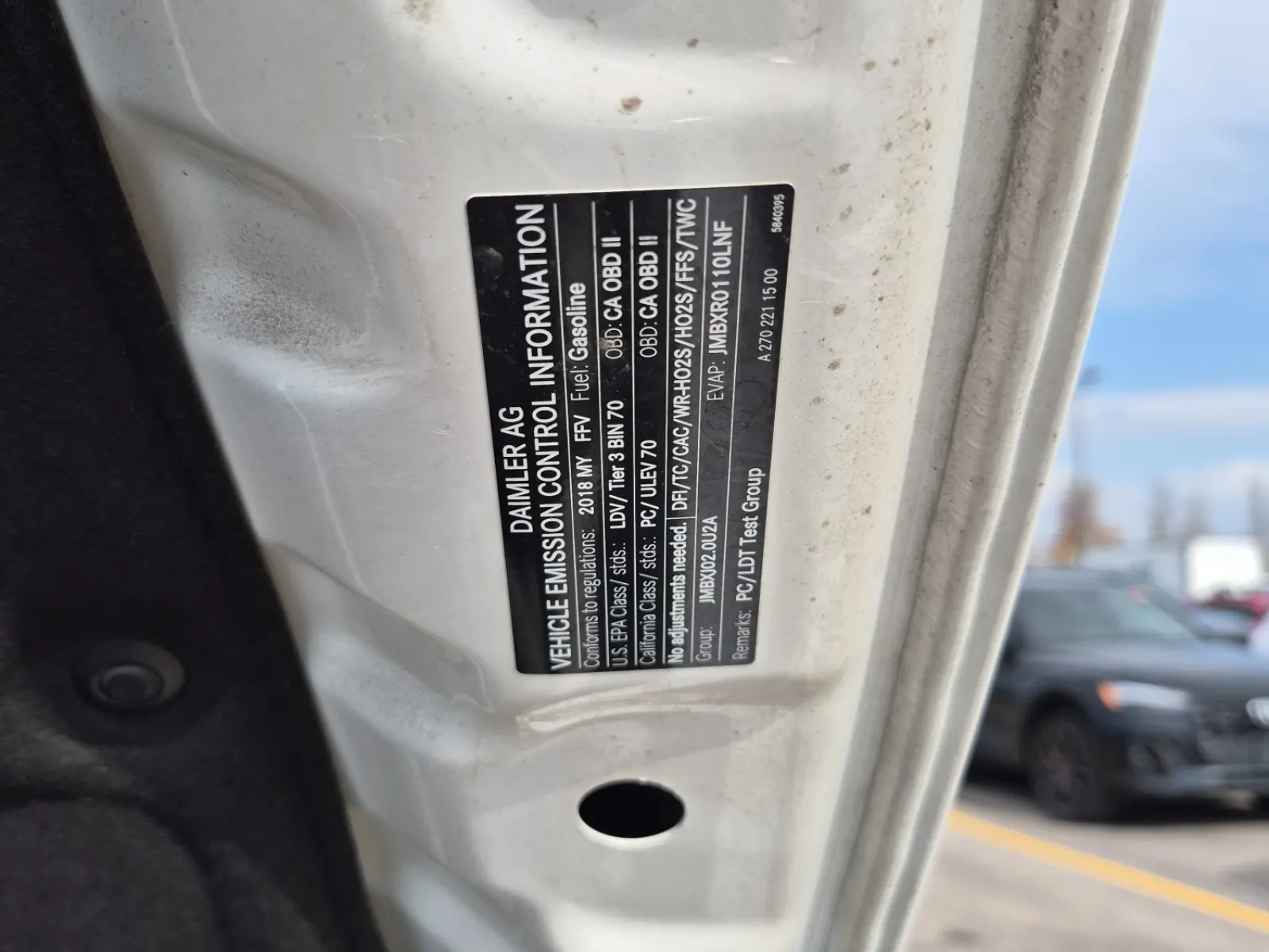 Emission Sticker Photo