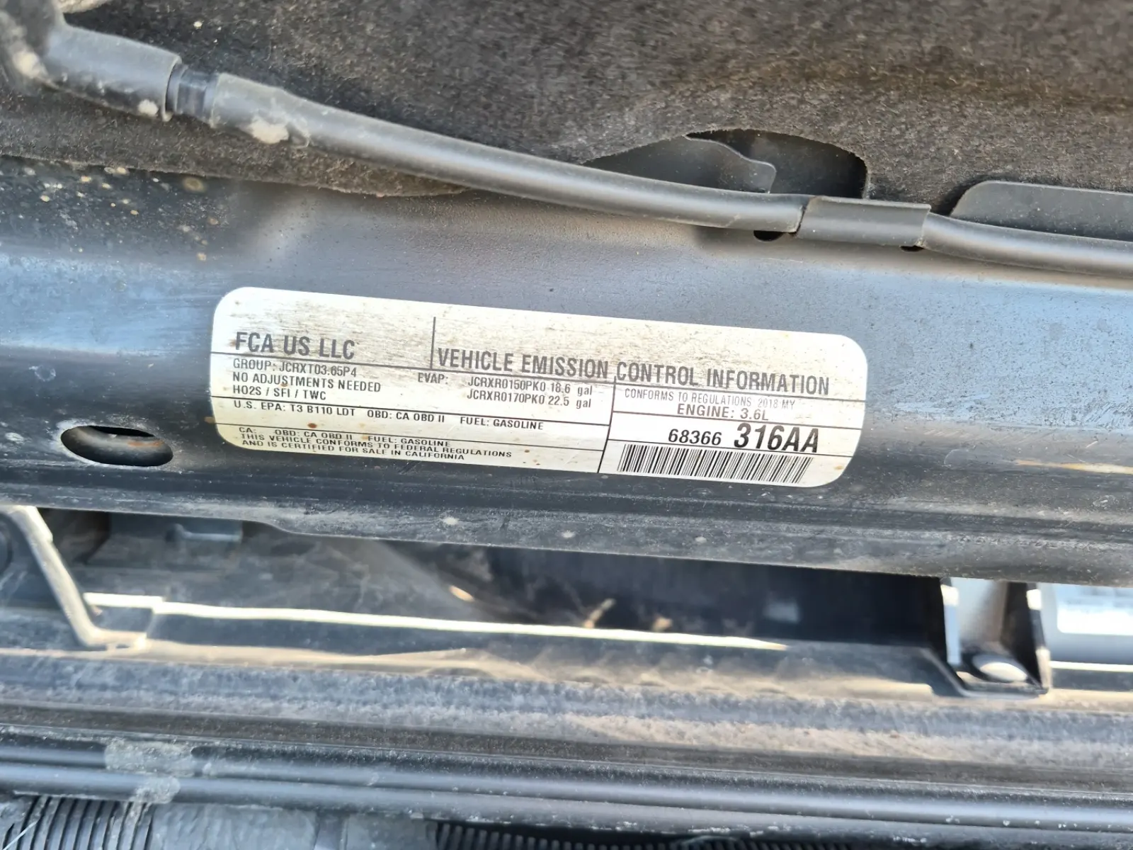 Emission Sticker Photo