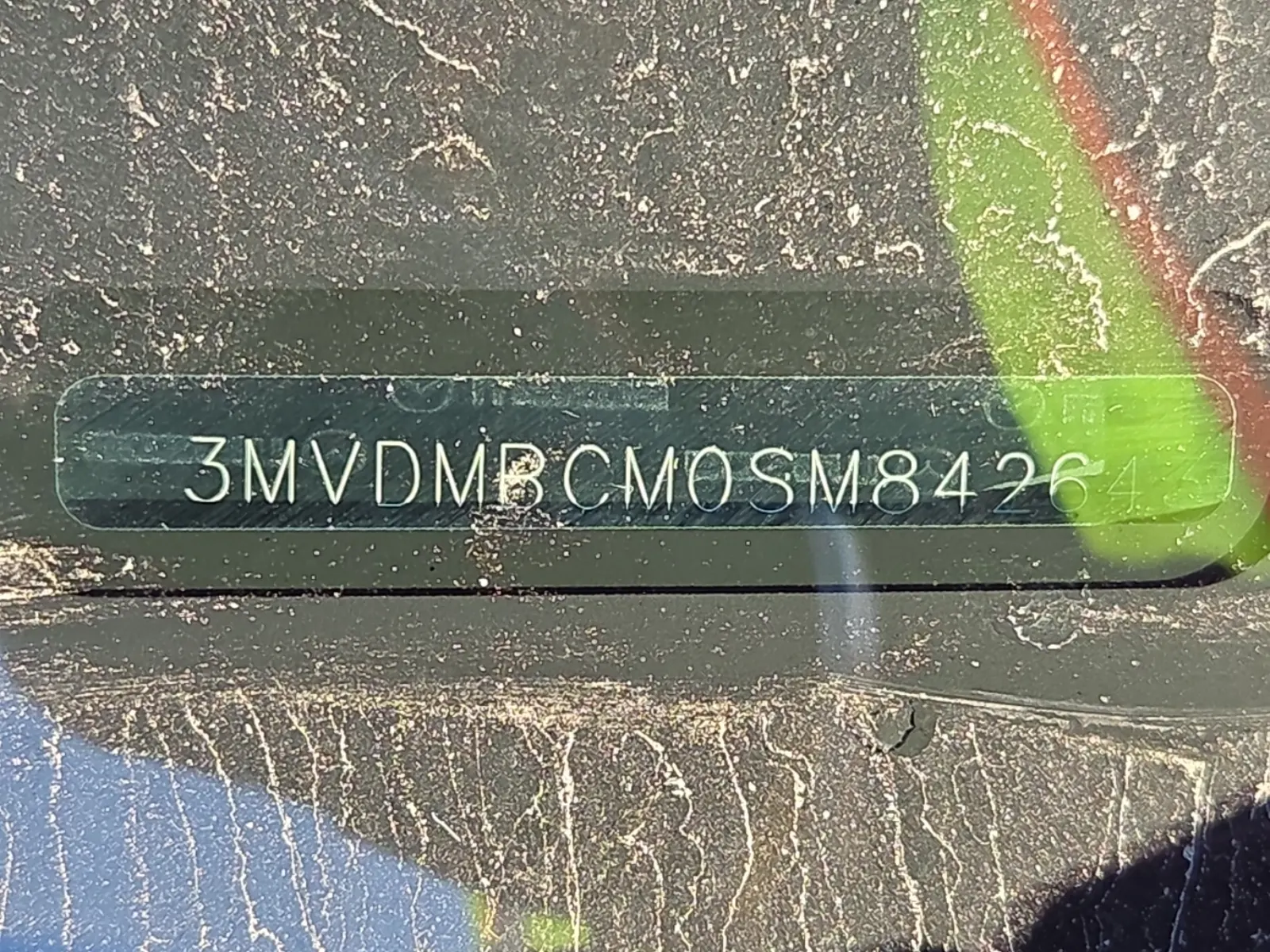 Dash VIN Plate Photo