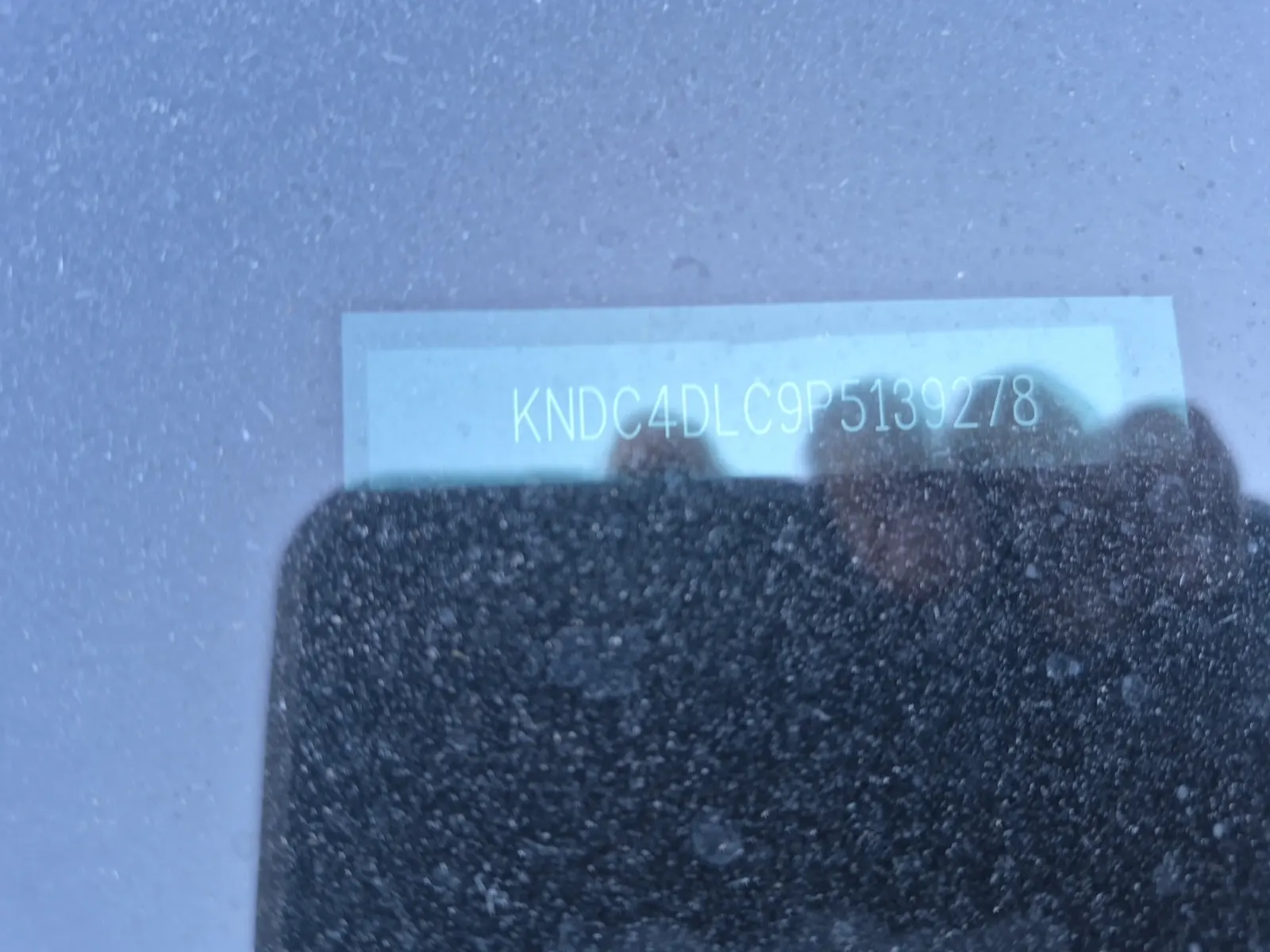 Dash VIN Plate Photo