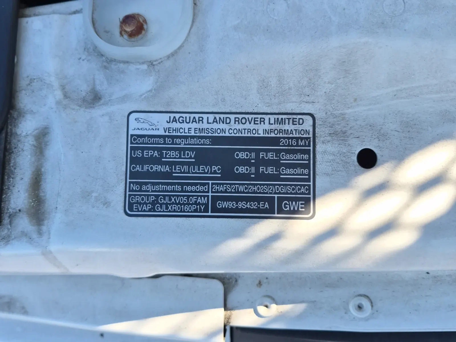 Emission Sticker Photo