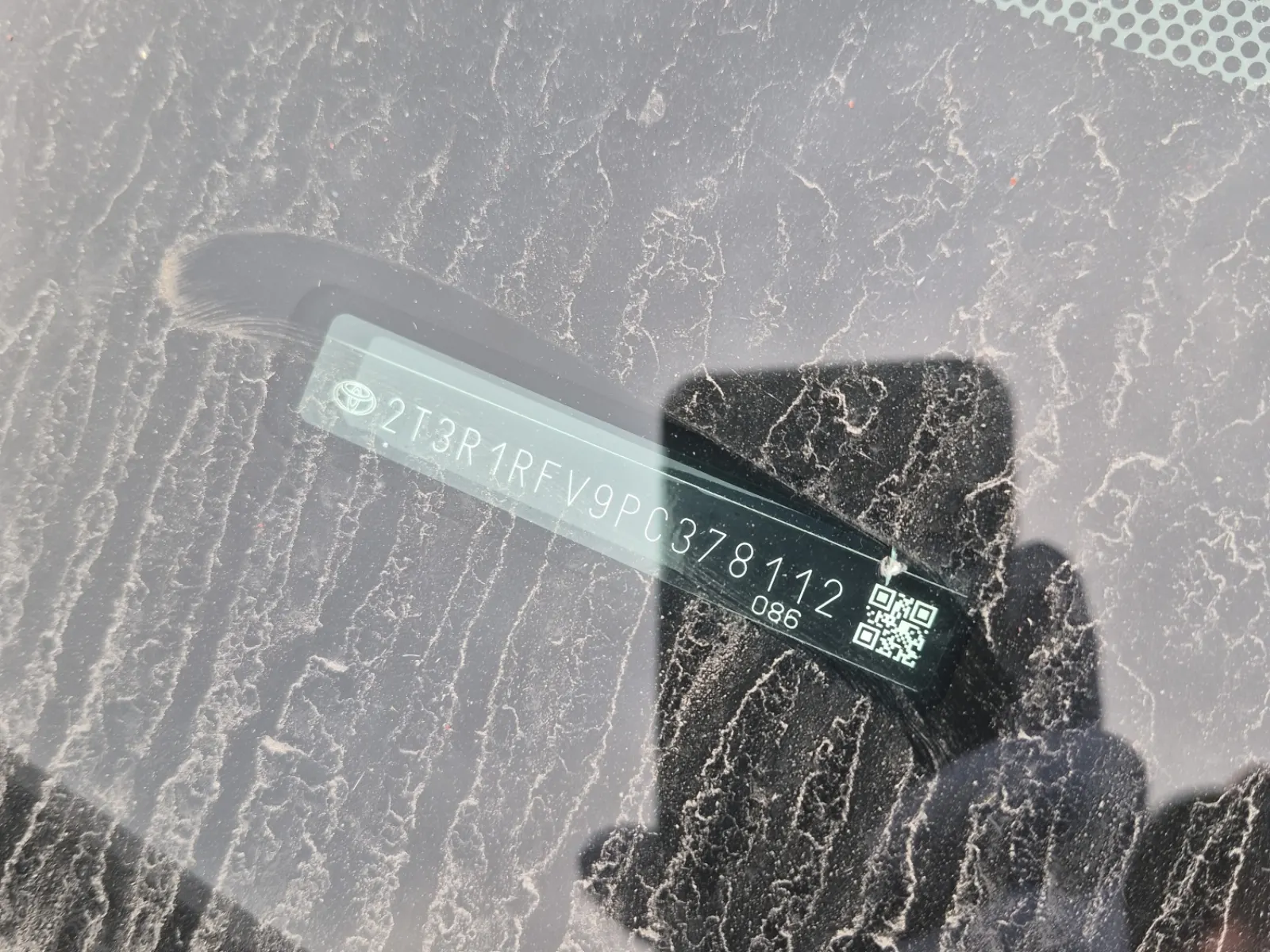 Dash VIN Plate Photo