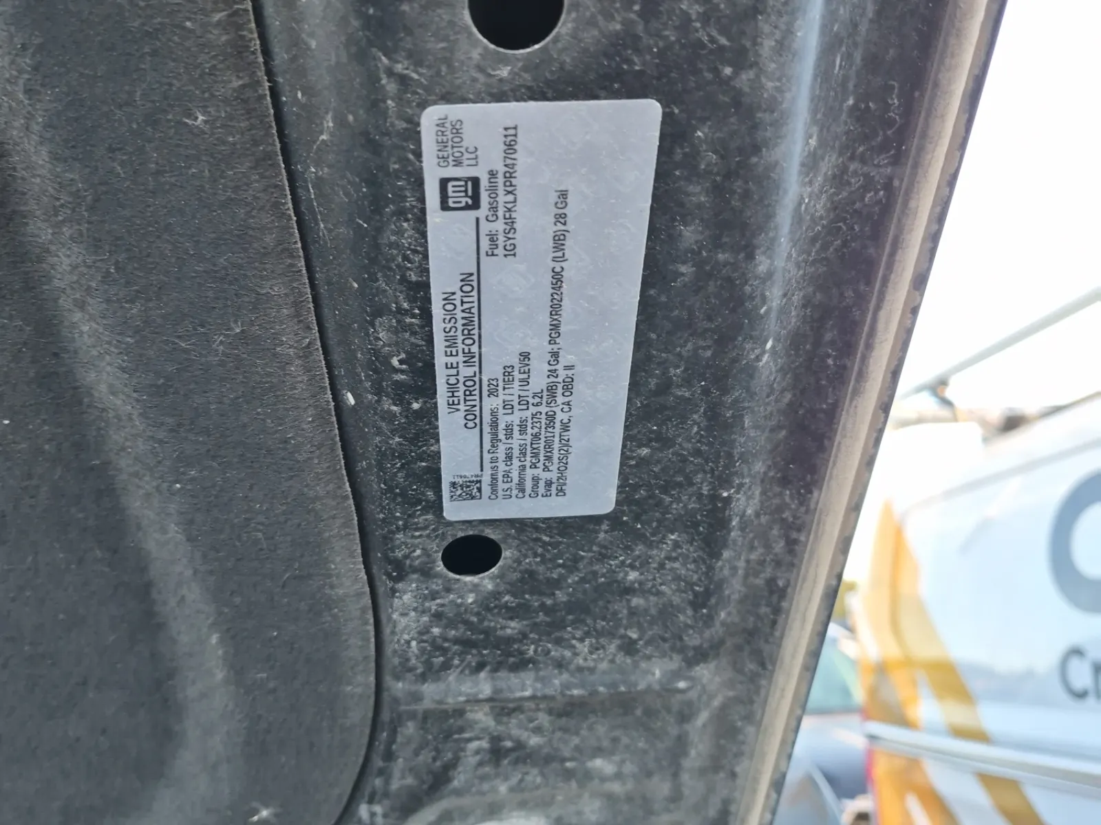Emission Sticker Photo
