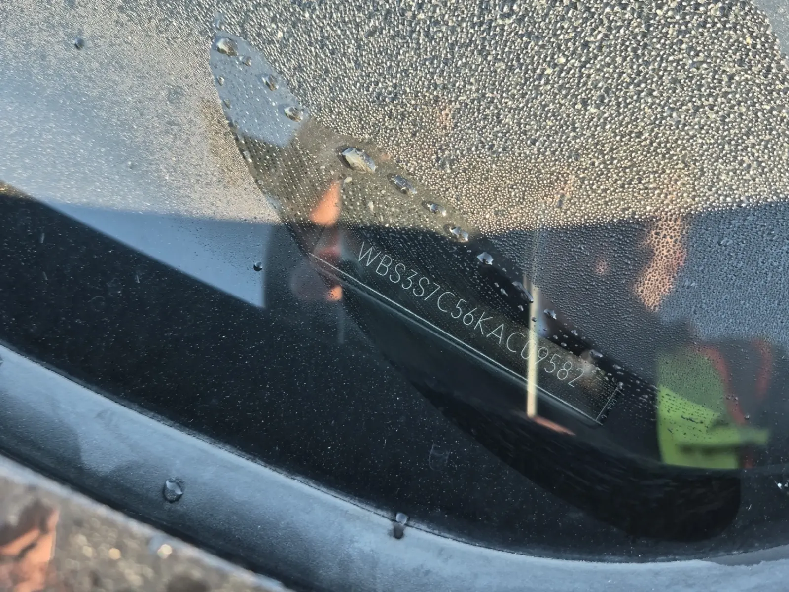 Dash VIN Plate Photo