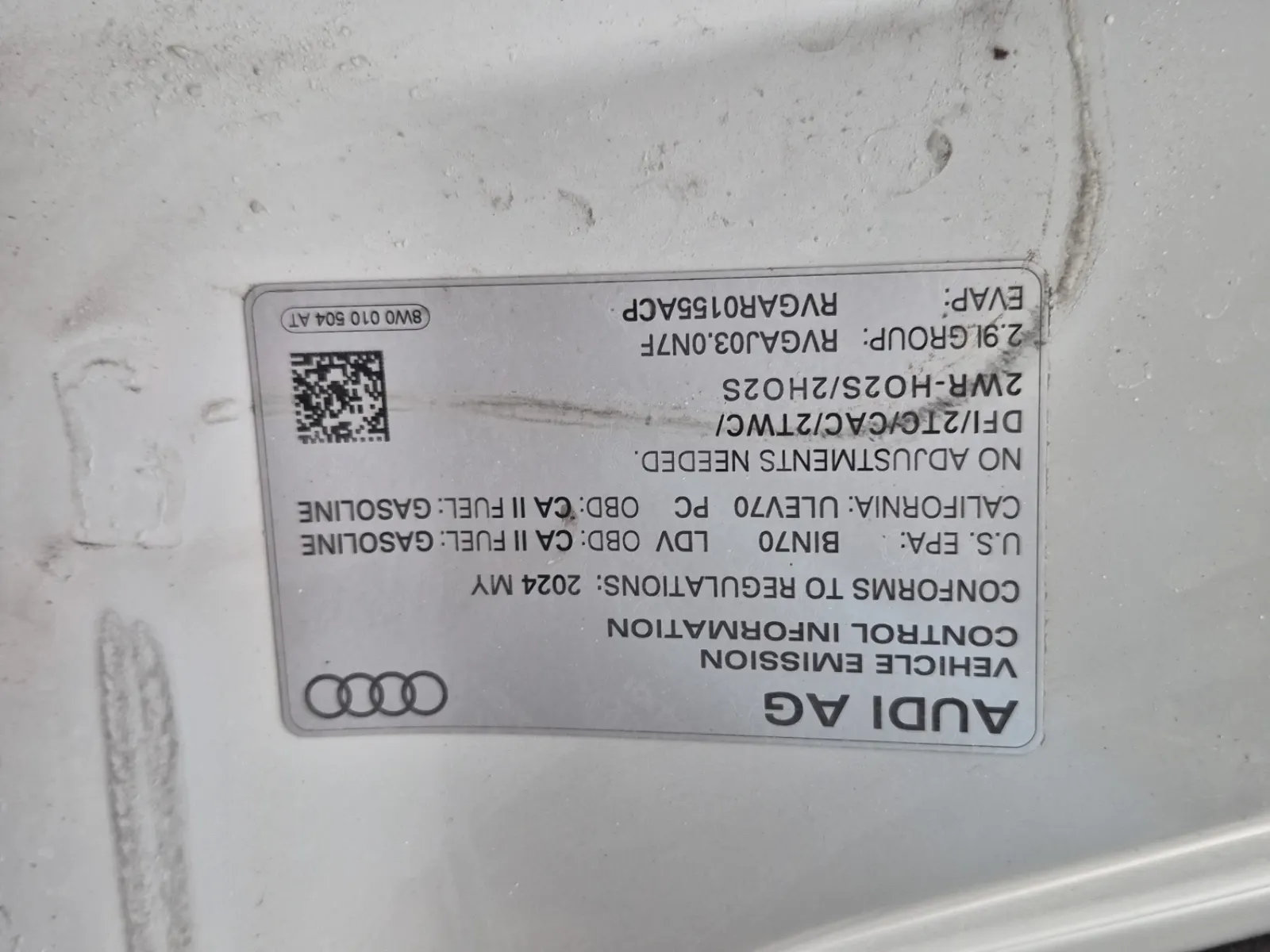 Emission Sticker Photo