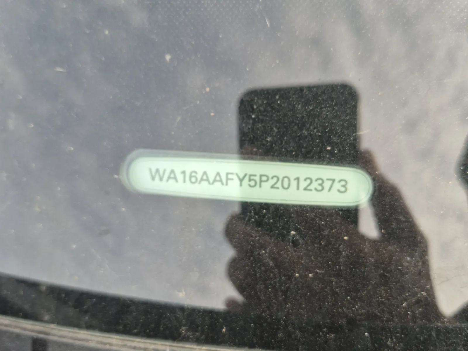Dash VIN Plate Photo