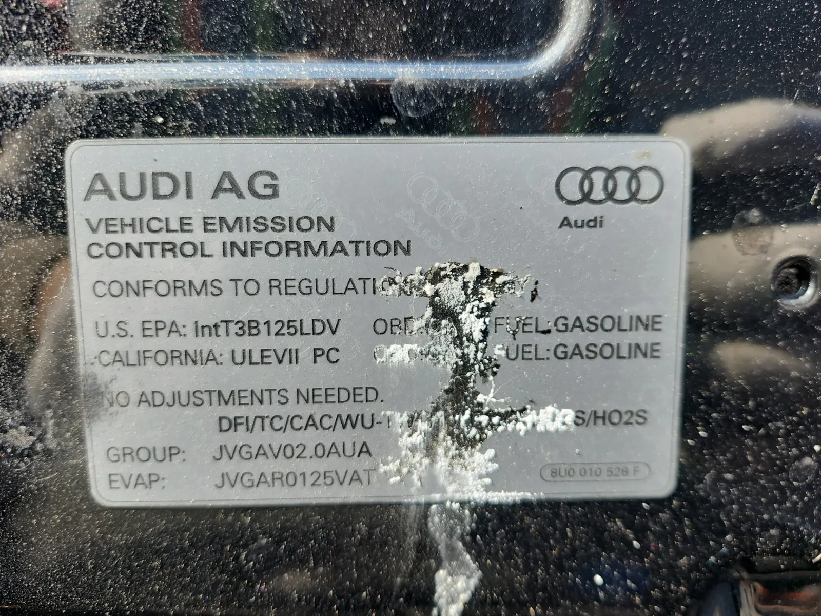 Emission Sticker Photo