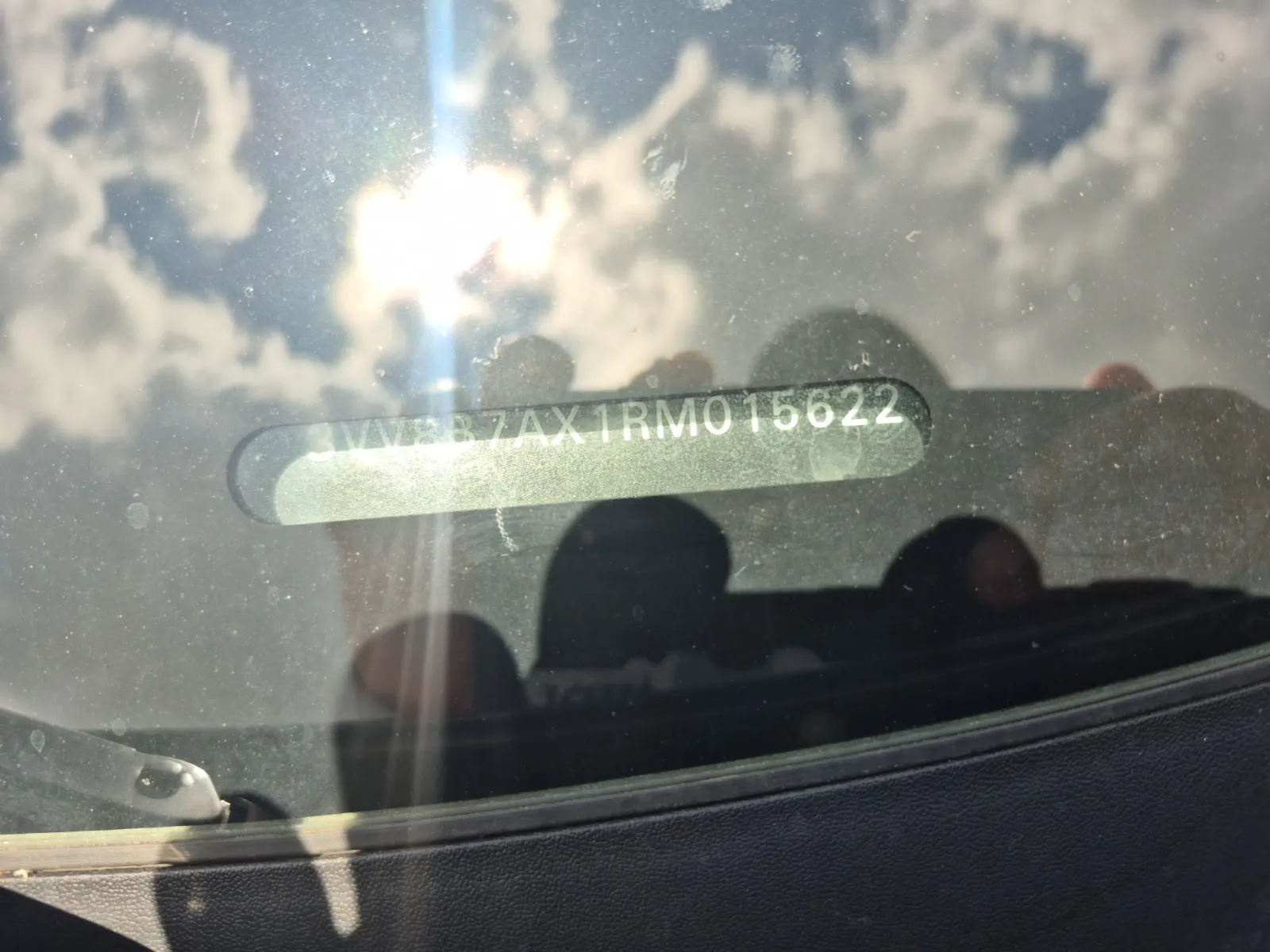 Dash VIN Plate Photo