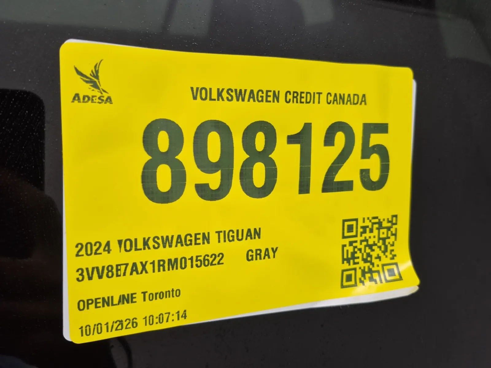 Inventory Label Photo