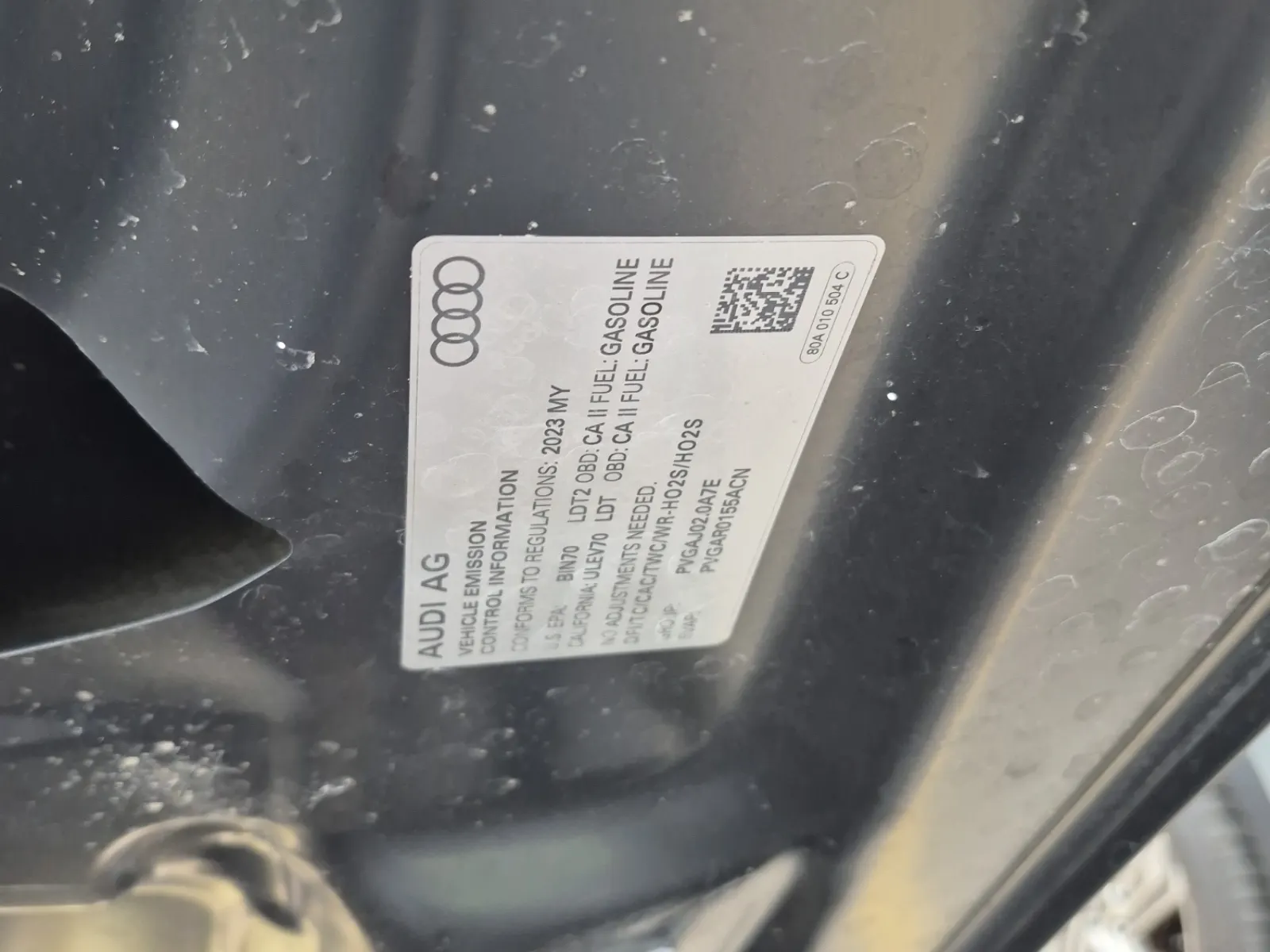 Emission Sticker Photo