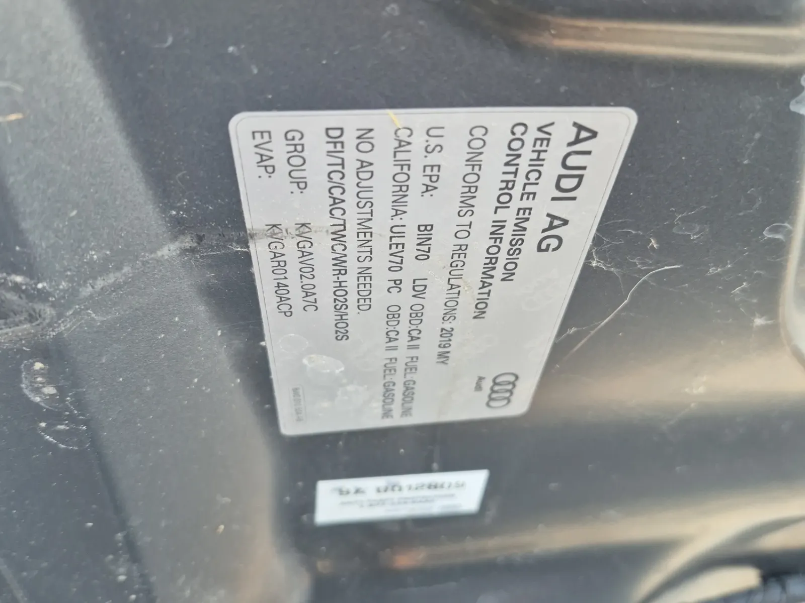Emission Sticker Photo