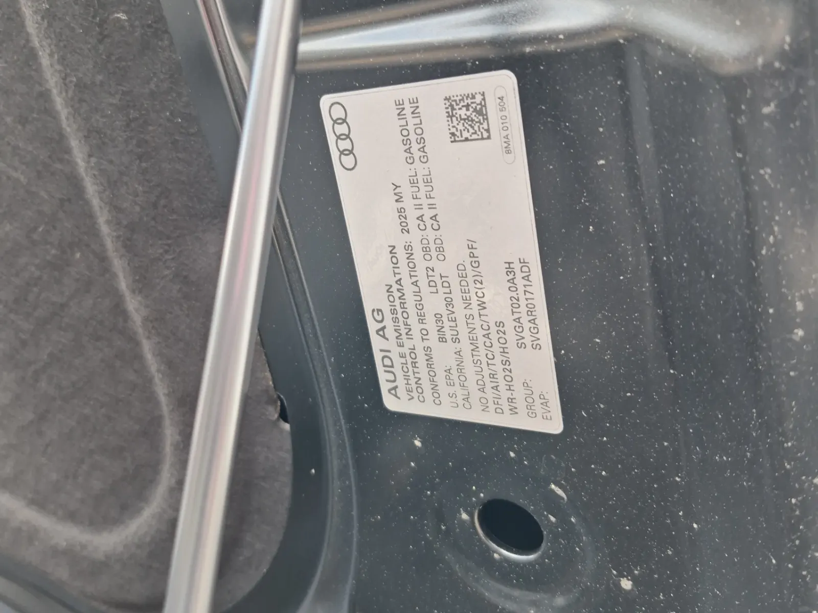 Emission Sticker Photo