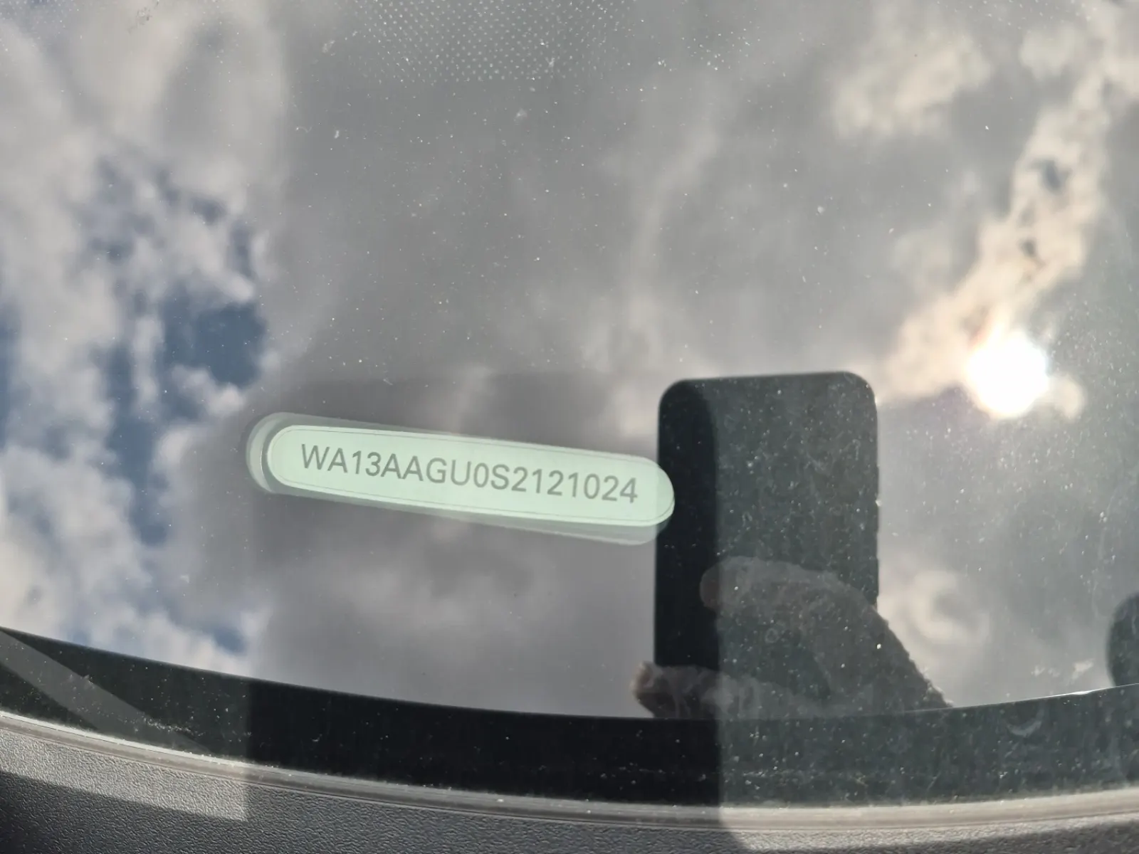 Dash VIN Plate Photo