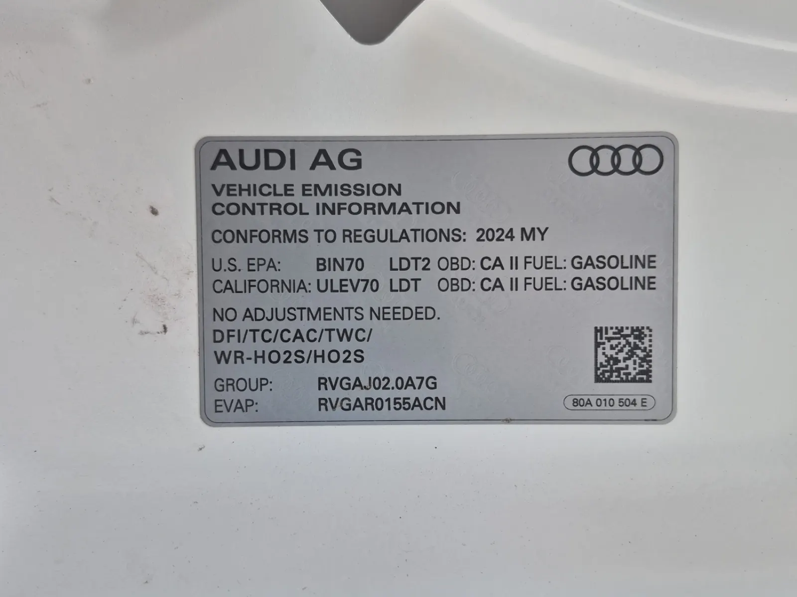 Emission Sticker Photo