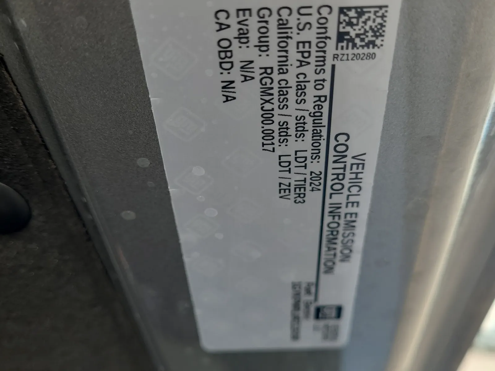 Emission Sticker Photo