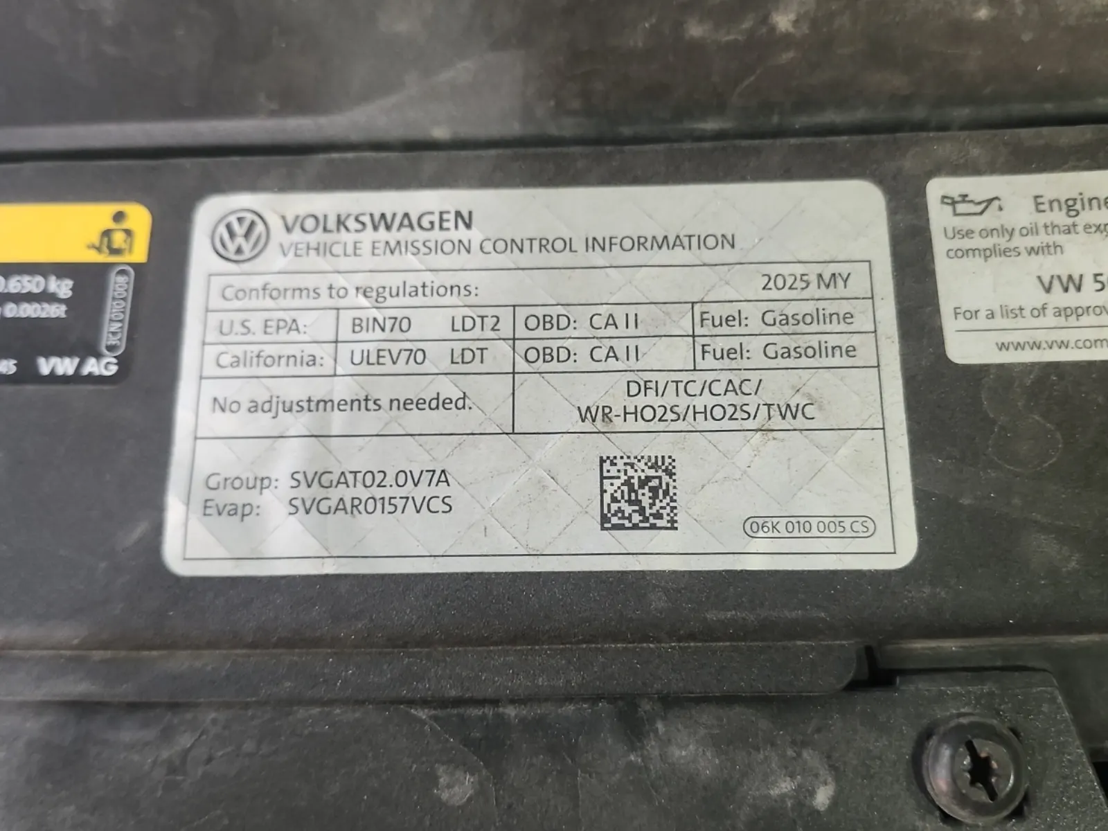 Emission Sticker Photo