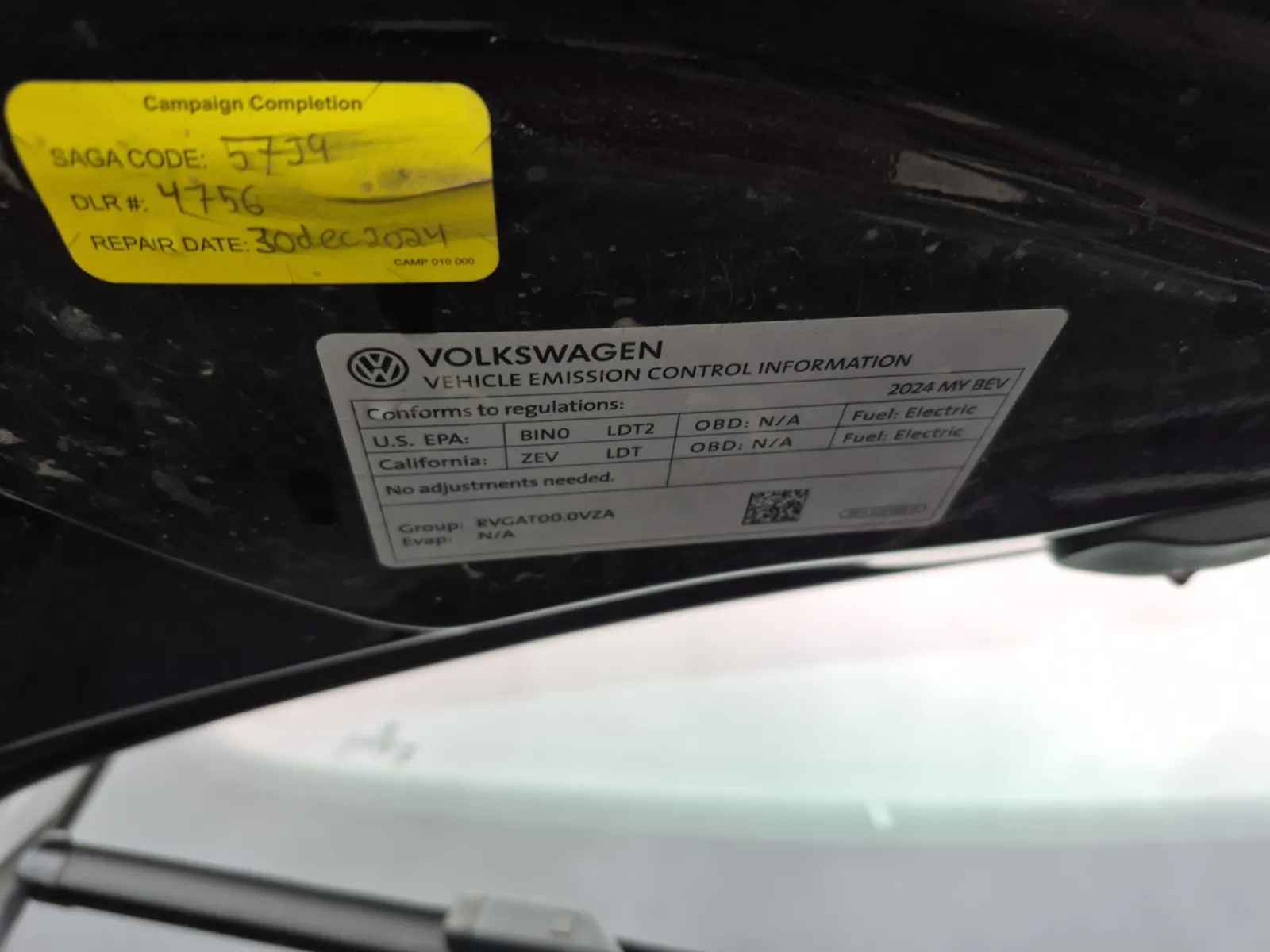 Emission Sticker Photo