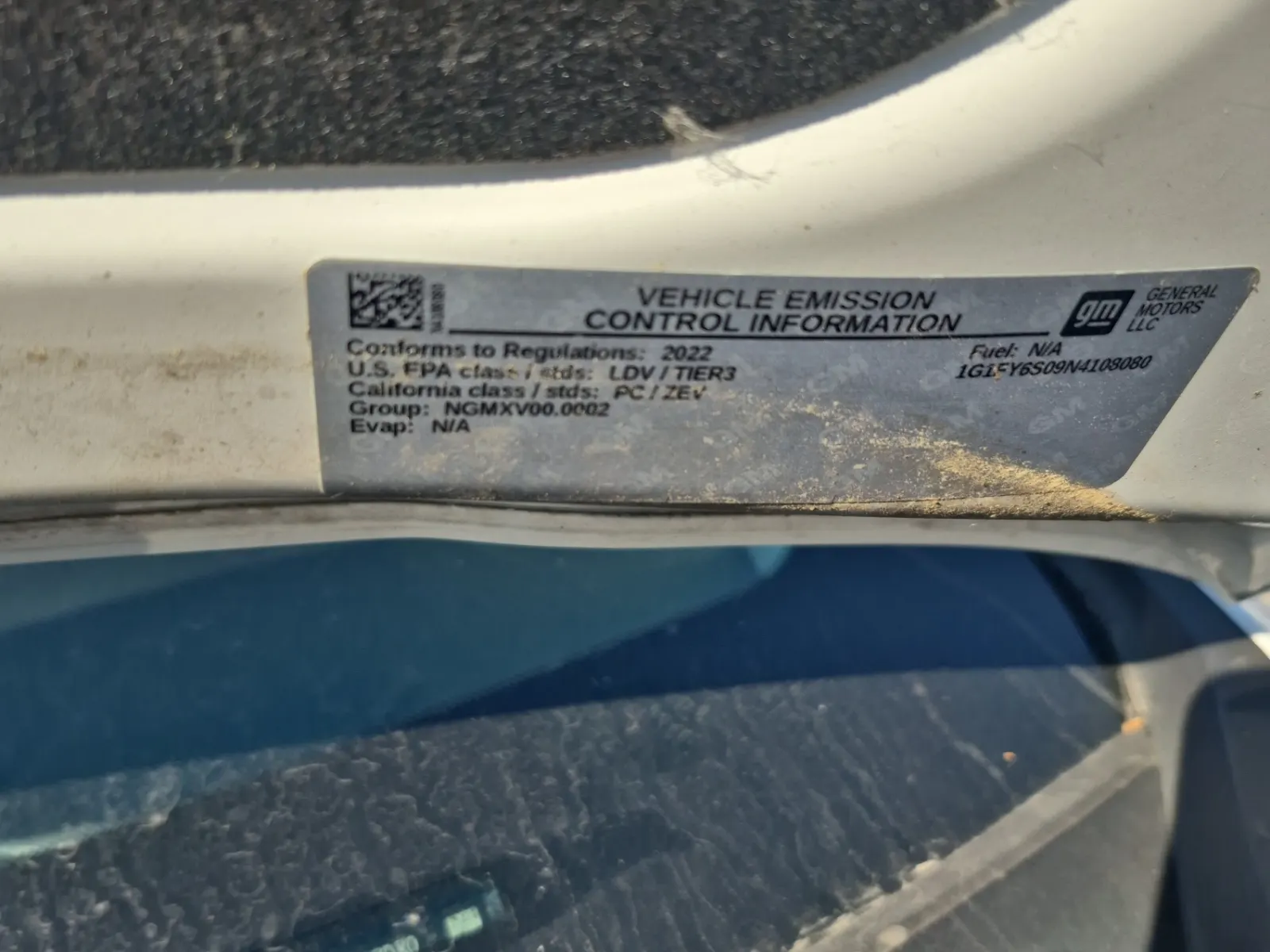 Emission Sticker Photo