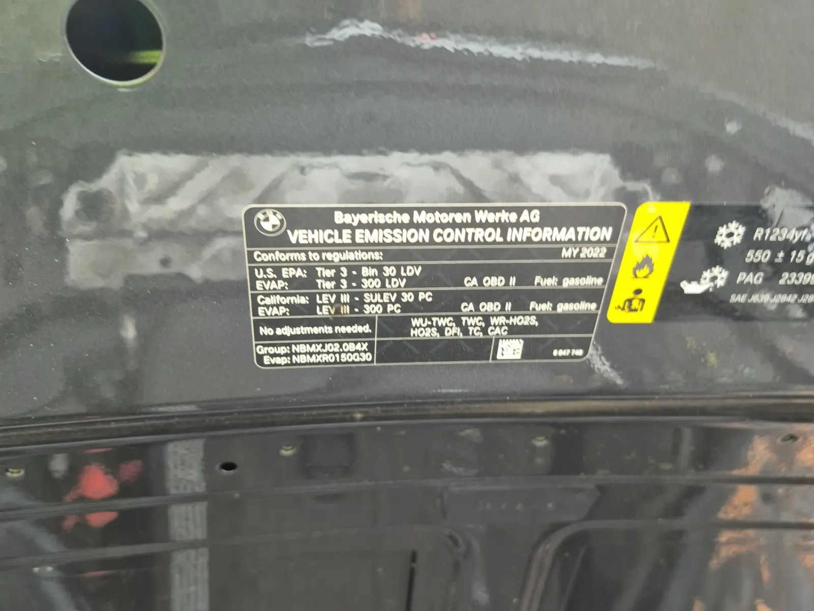 Emission Sticker Photo