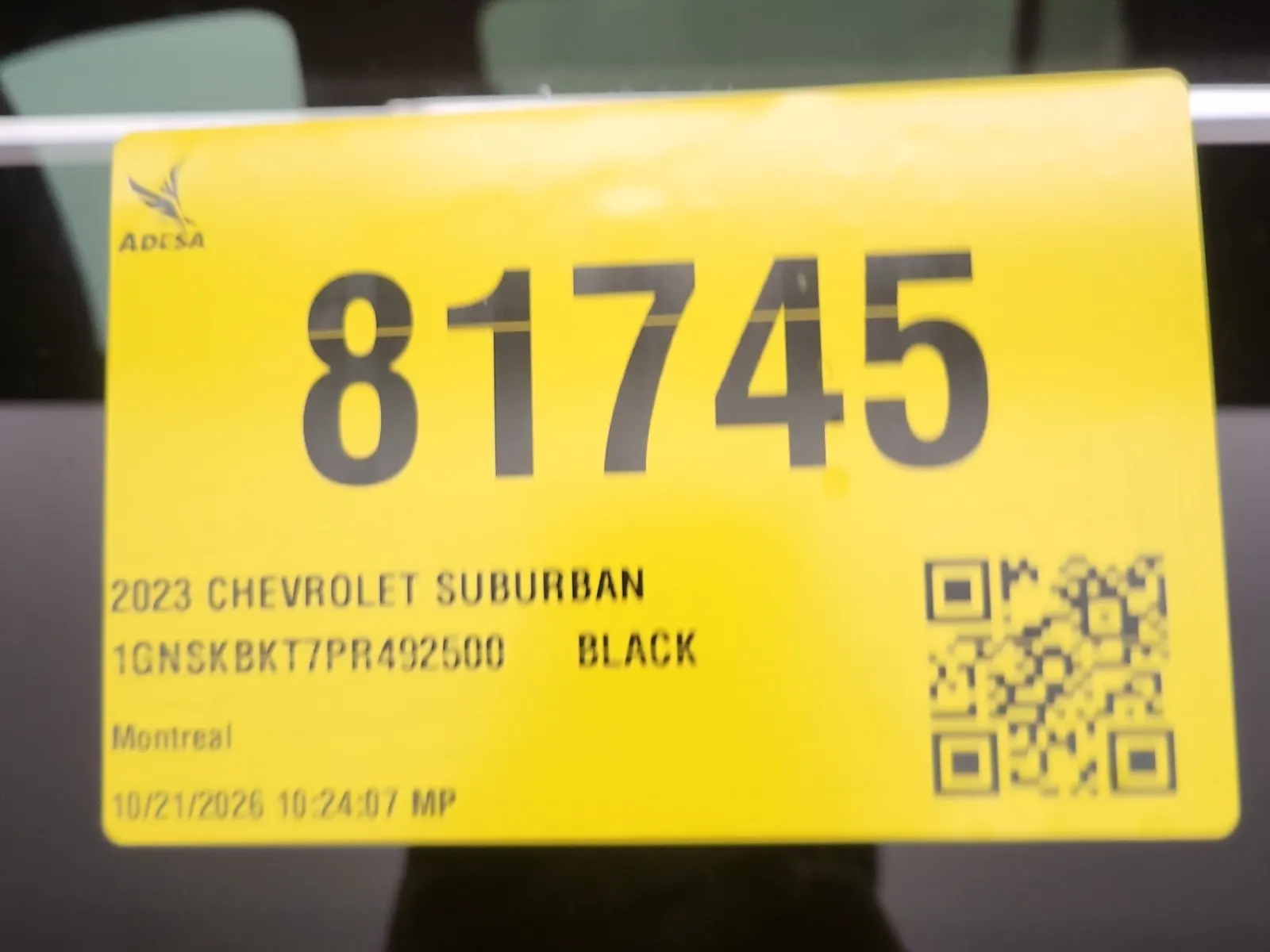 Inventory Label Photo