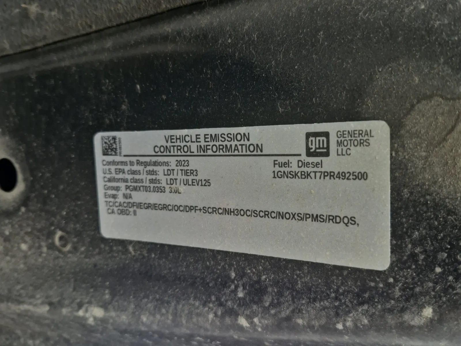 Emission Sticker Photo