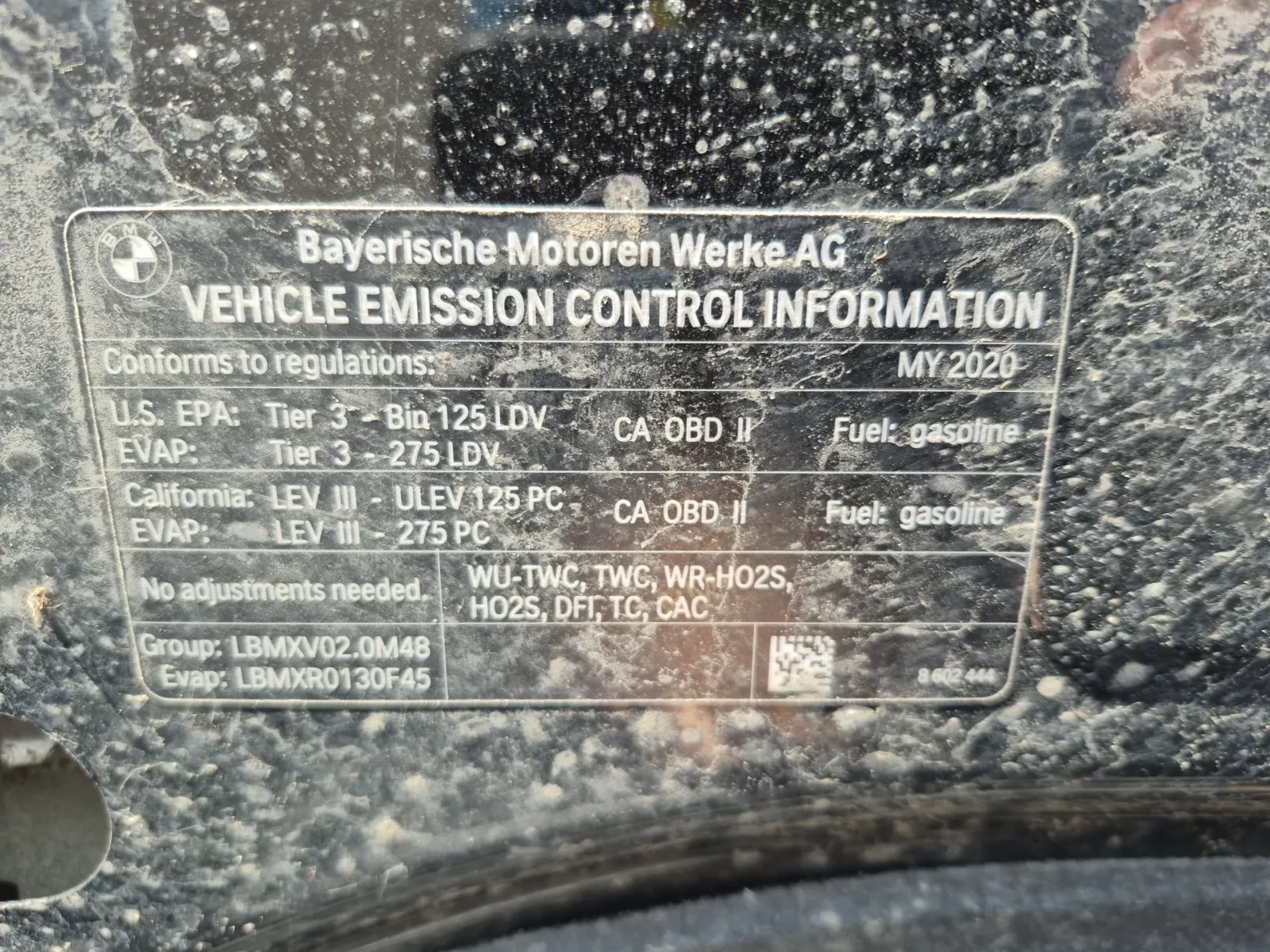 Emission Sticker Photo