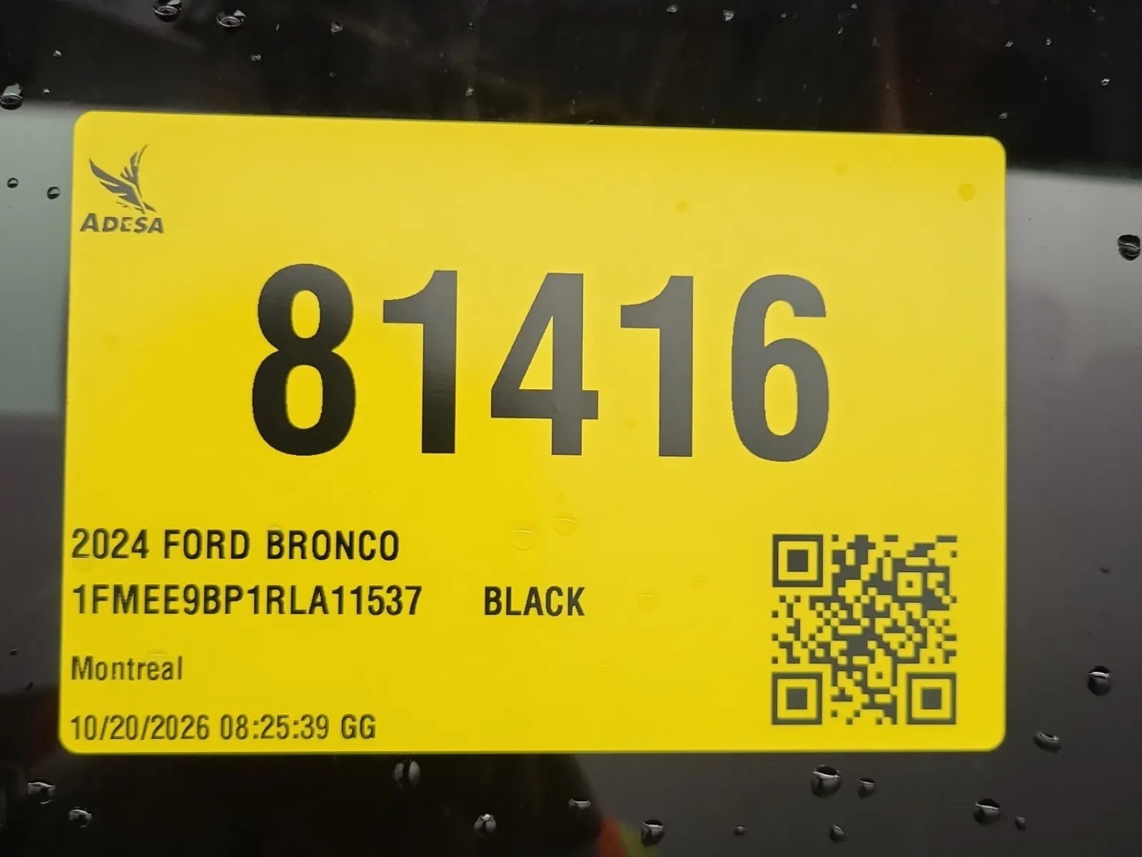 Inventory Label Photo