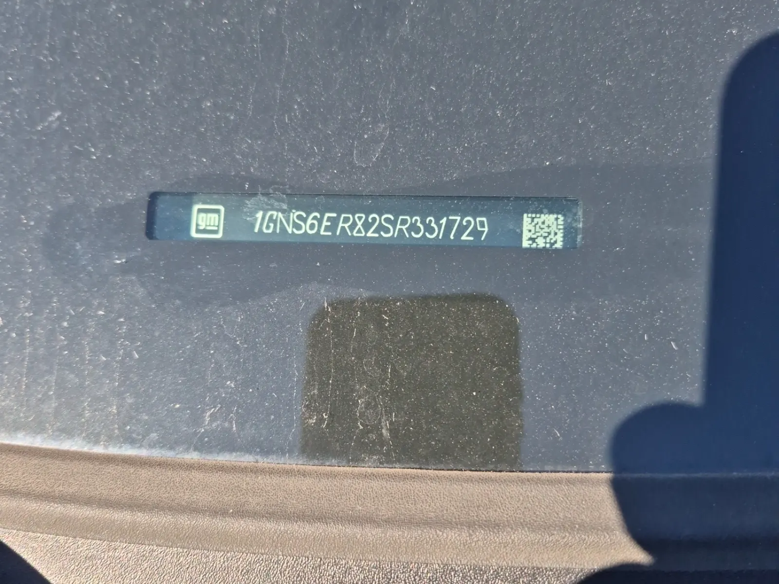 Dash VIN Plate Photo