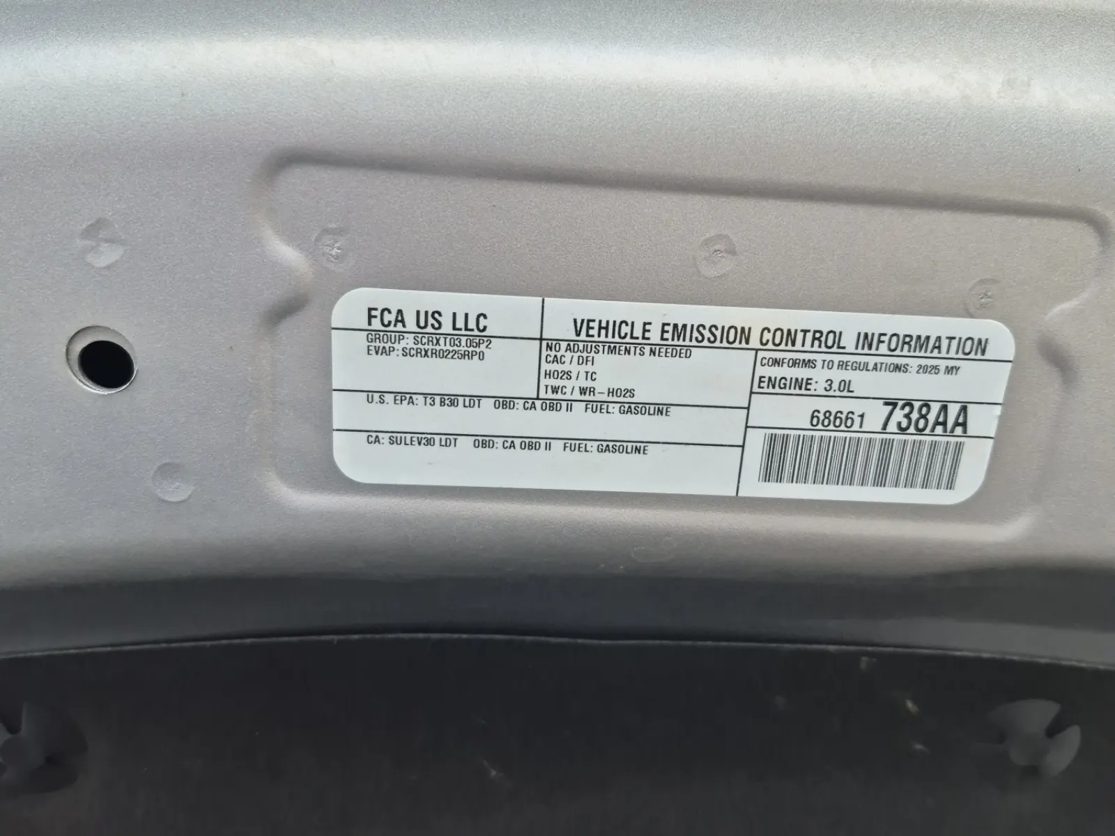 Emission Sticker Photo