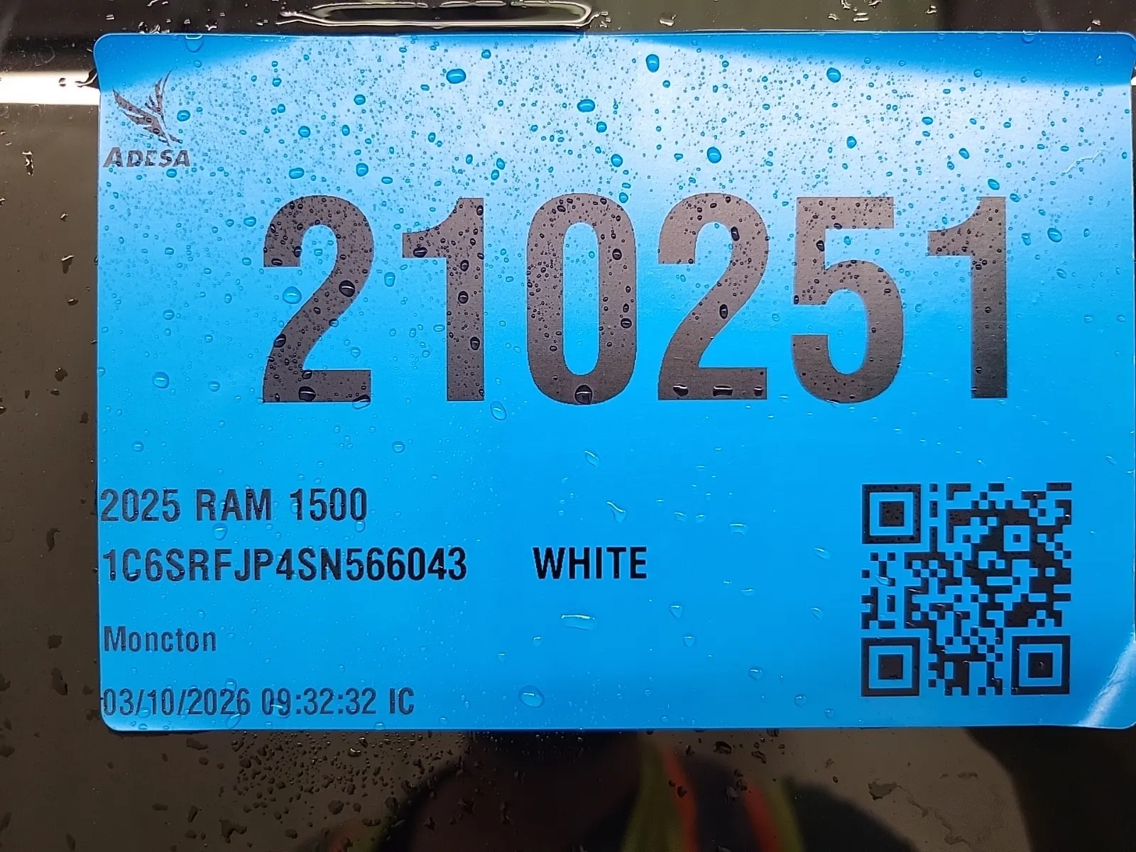 Inventory Label Photo