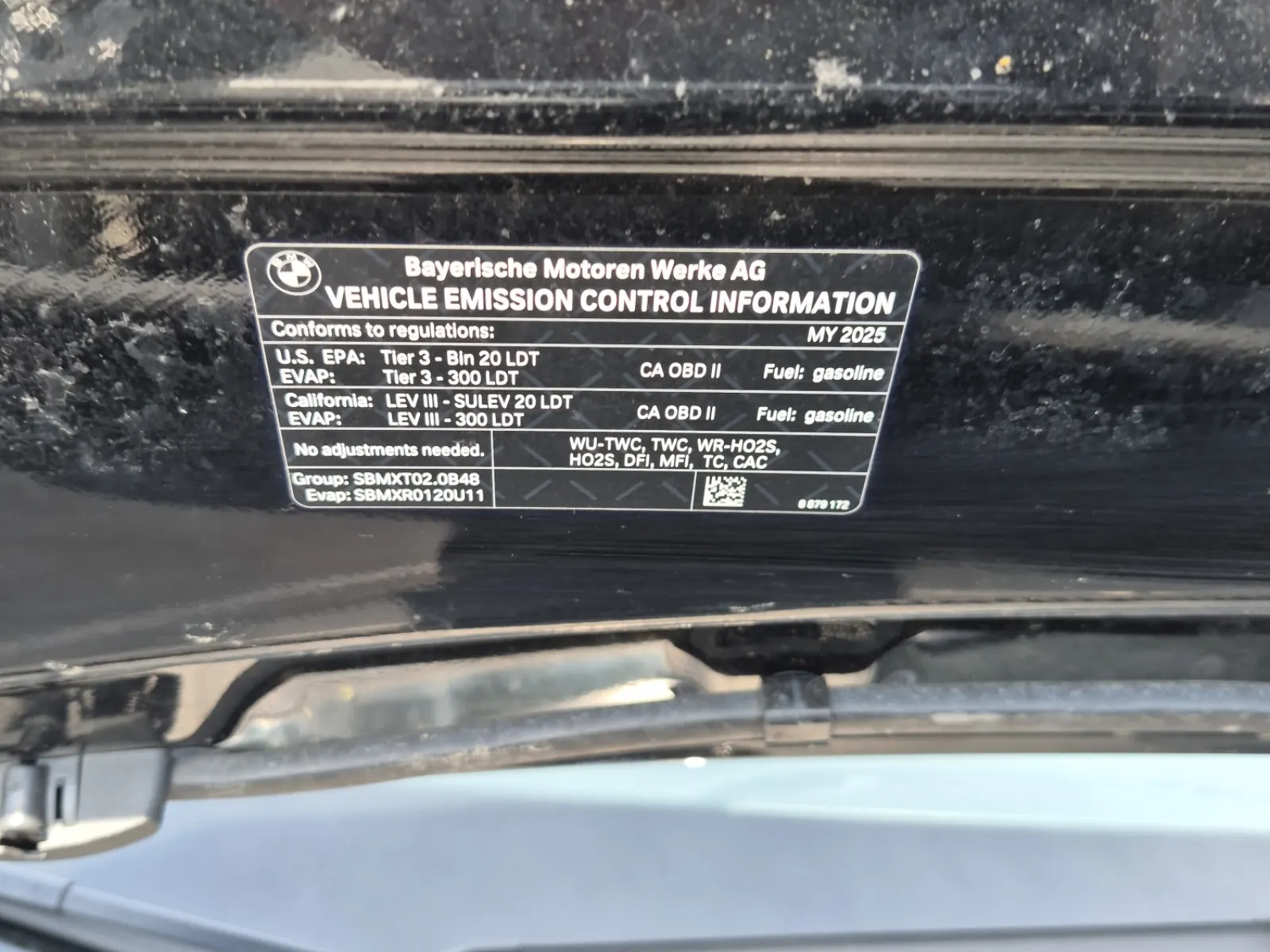 Emission Sticker Photo