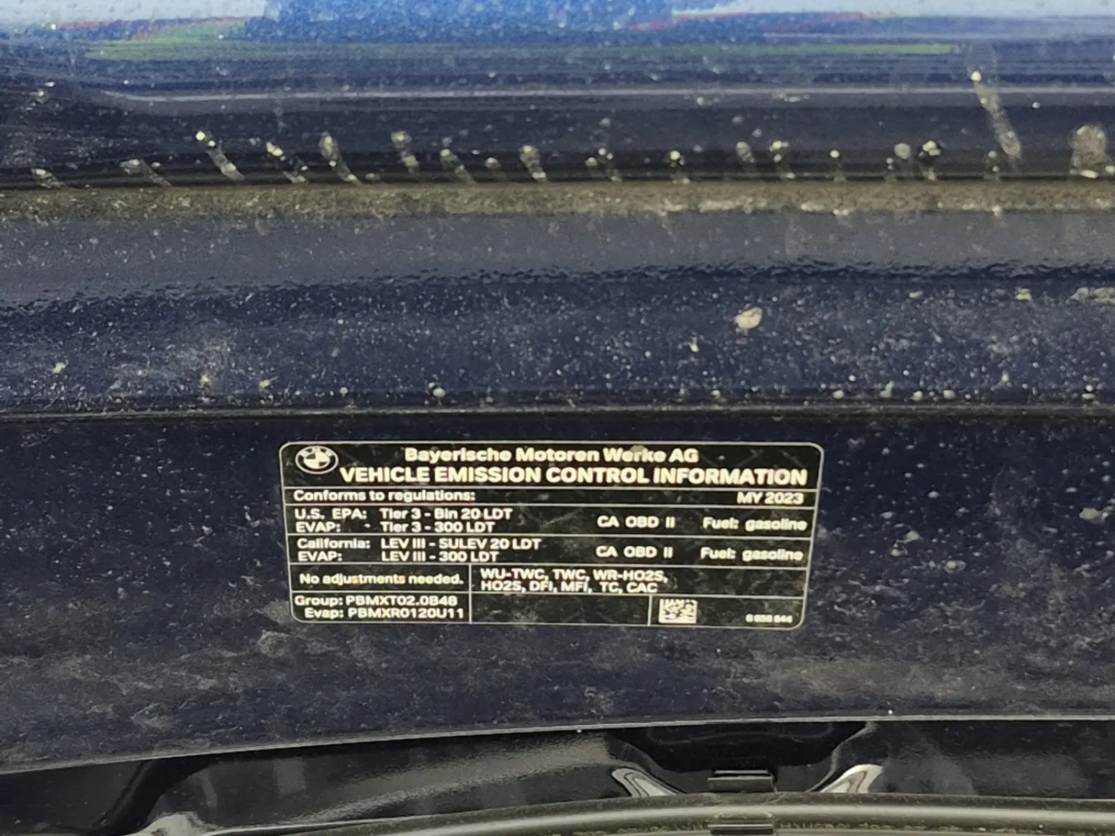 Emission Sticker Photo