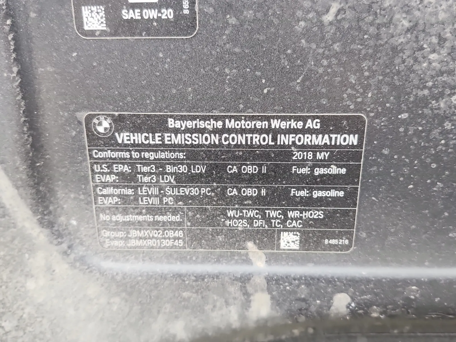 Emission Sticker Photo