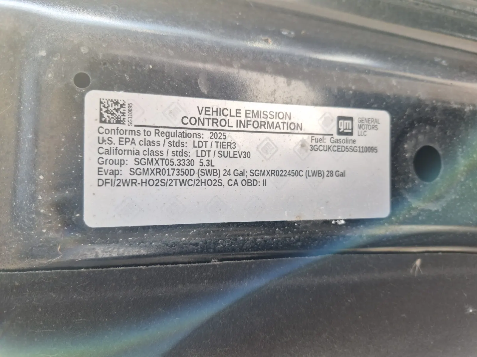 Emission Sticker Photo