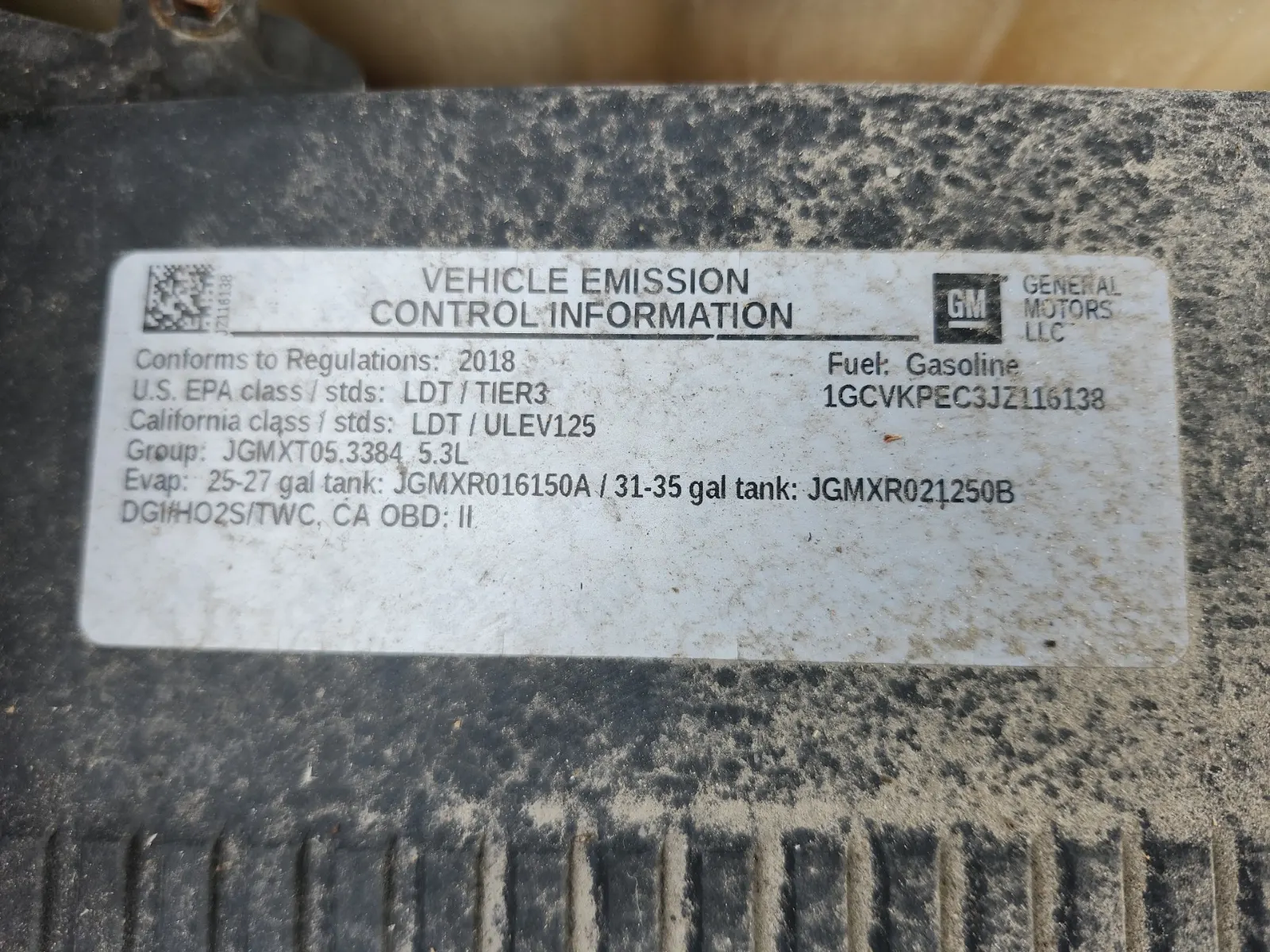 Emission Sticker Photo