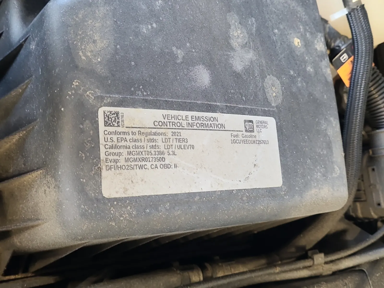 Emission Sticker Photo