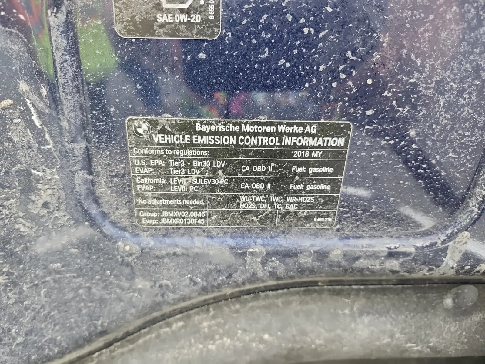 Emission Sticker Photo