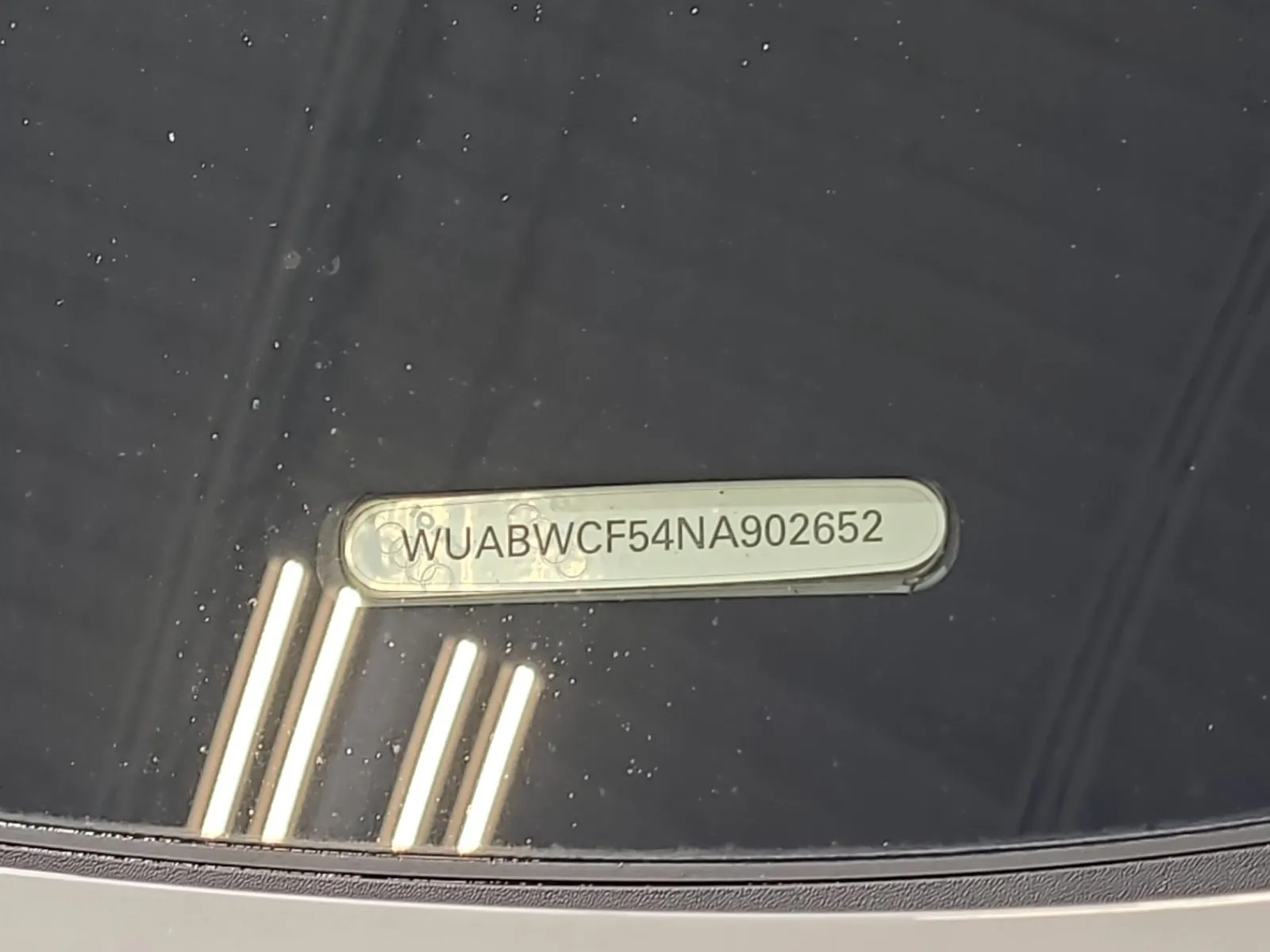 Dash VIN Plate Photo