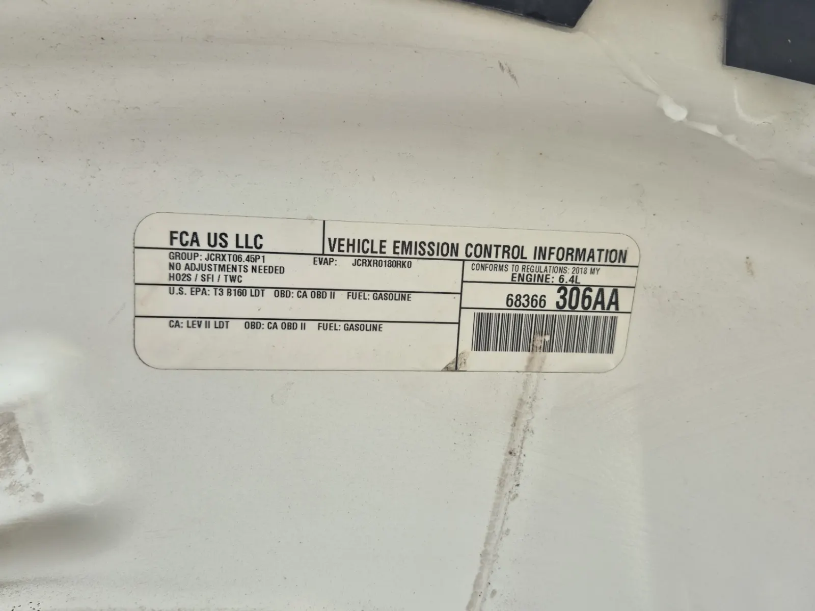 Emission Sticker Photo