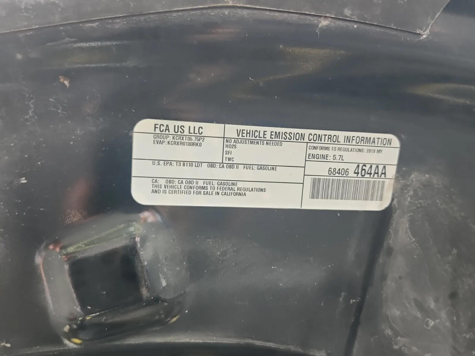 Emission Sticker Photo
