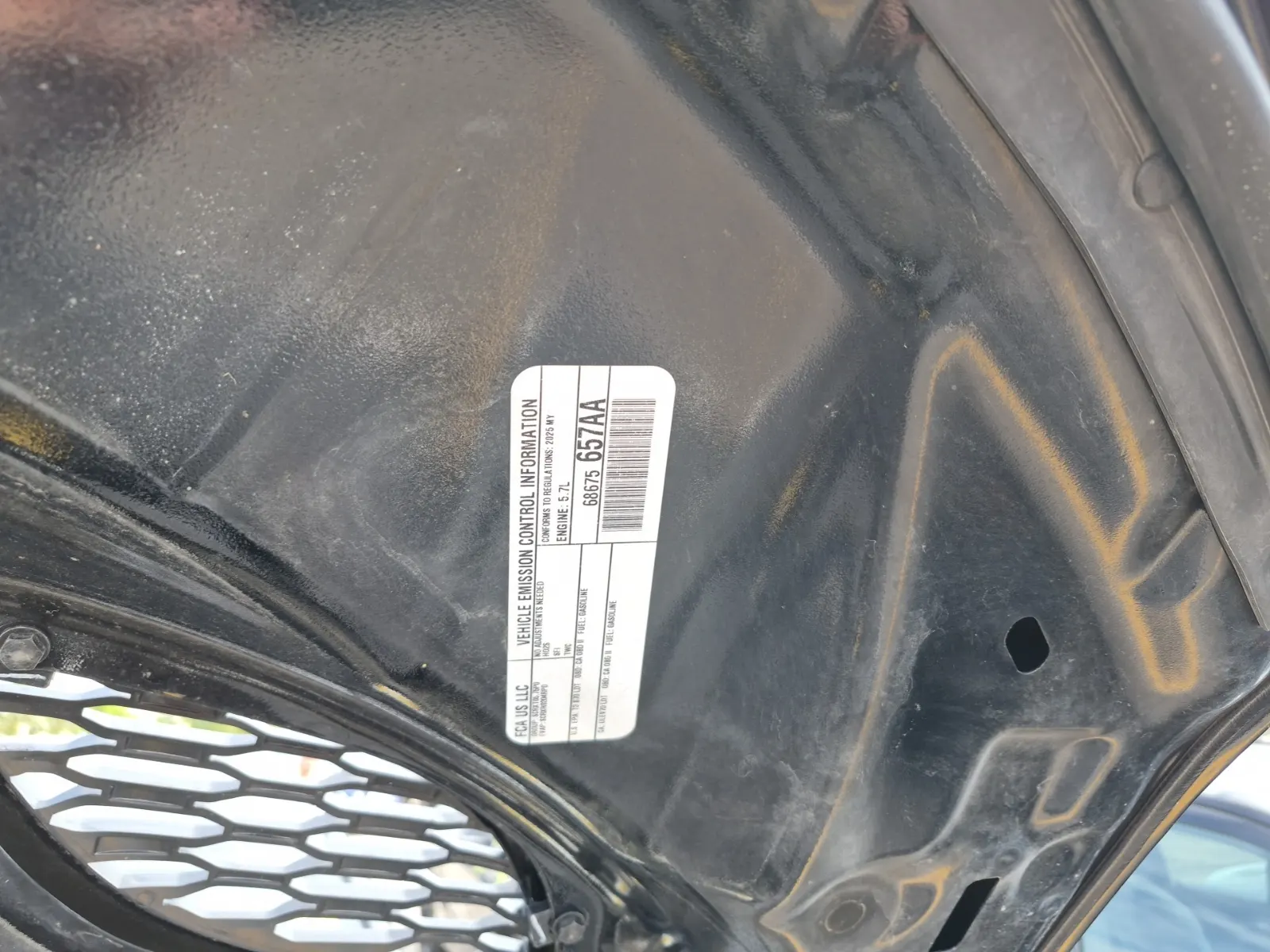 Emission Sticker Photo