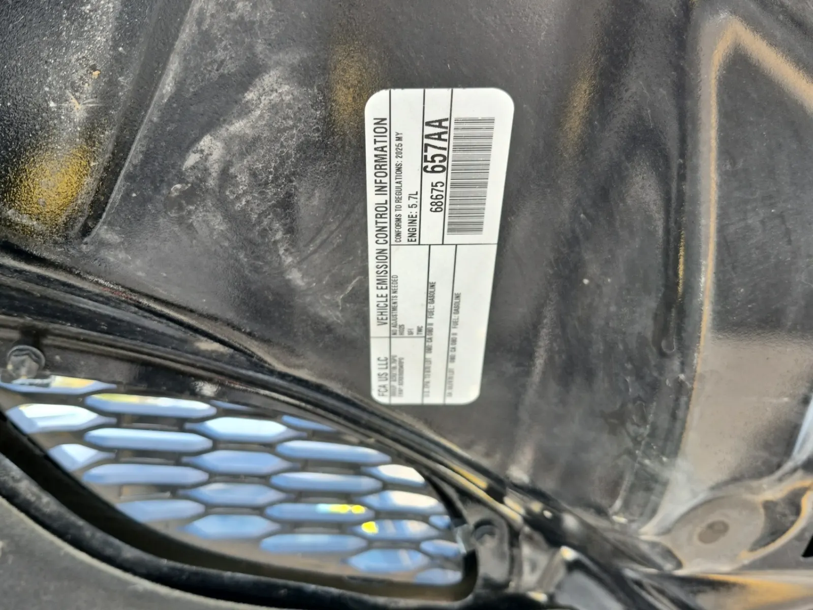Emission Sticker Photo