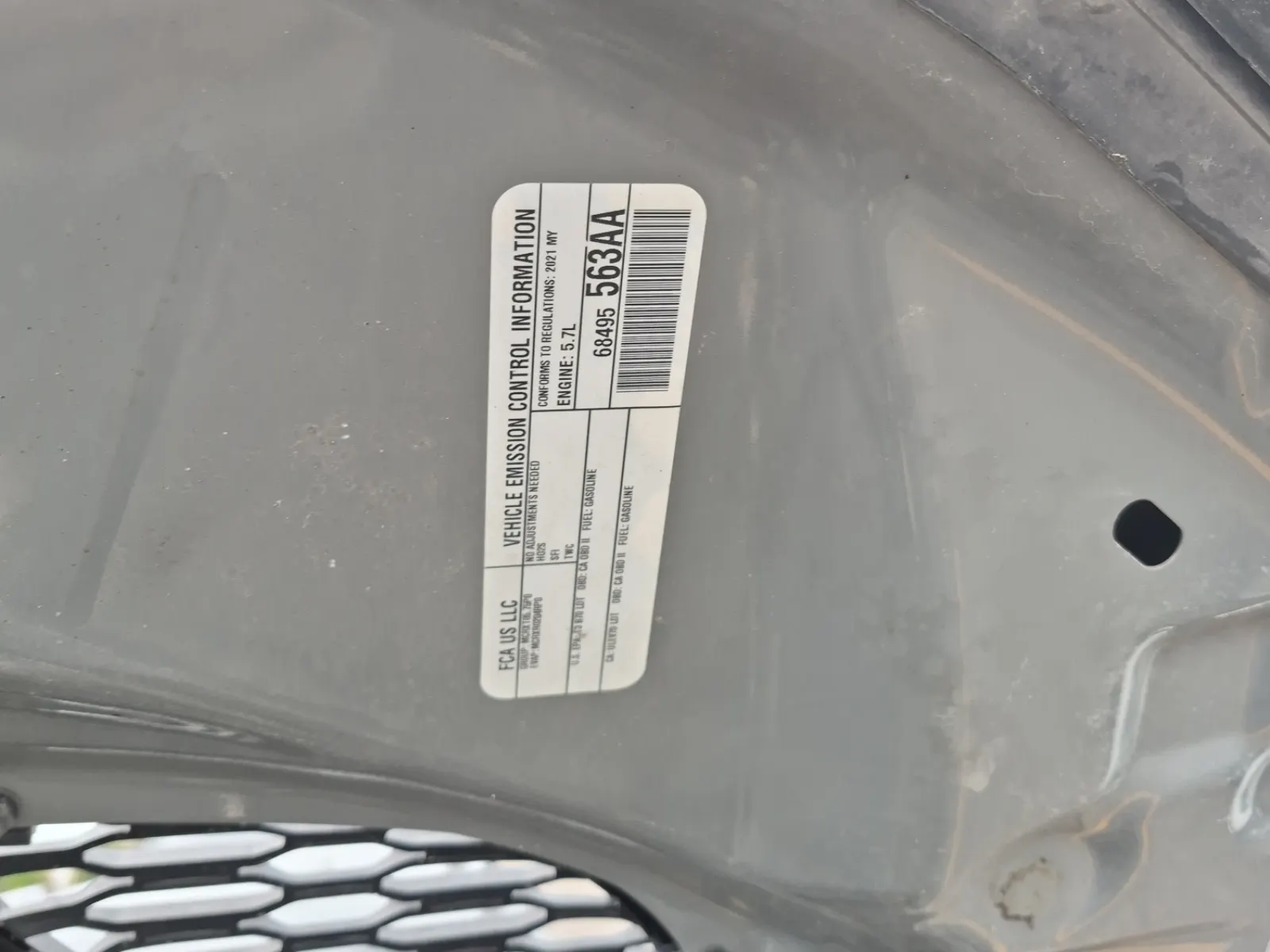 Emission Sticker Photo
