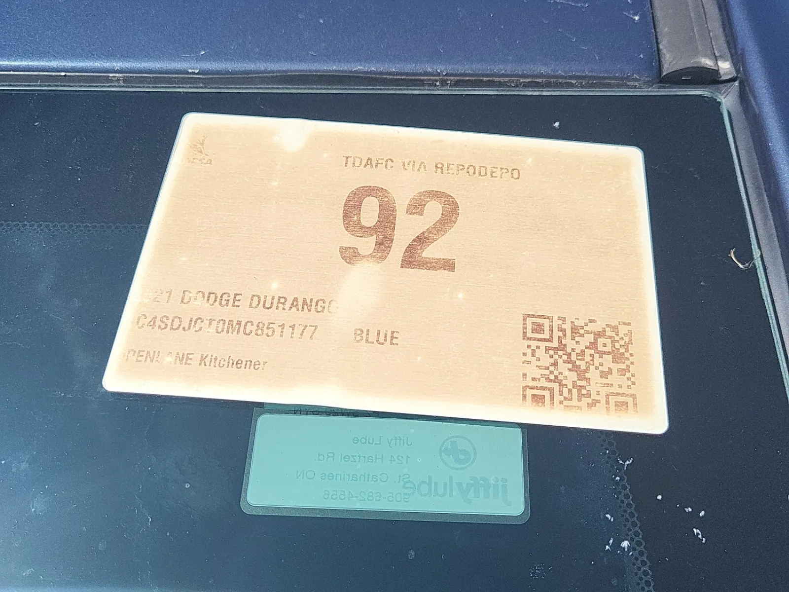 Inventory Label Photo